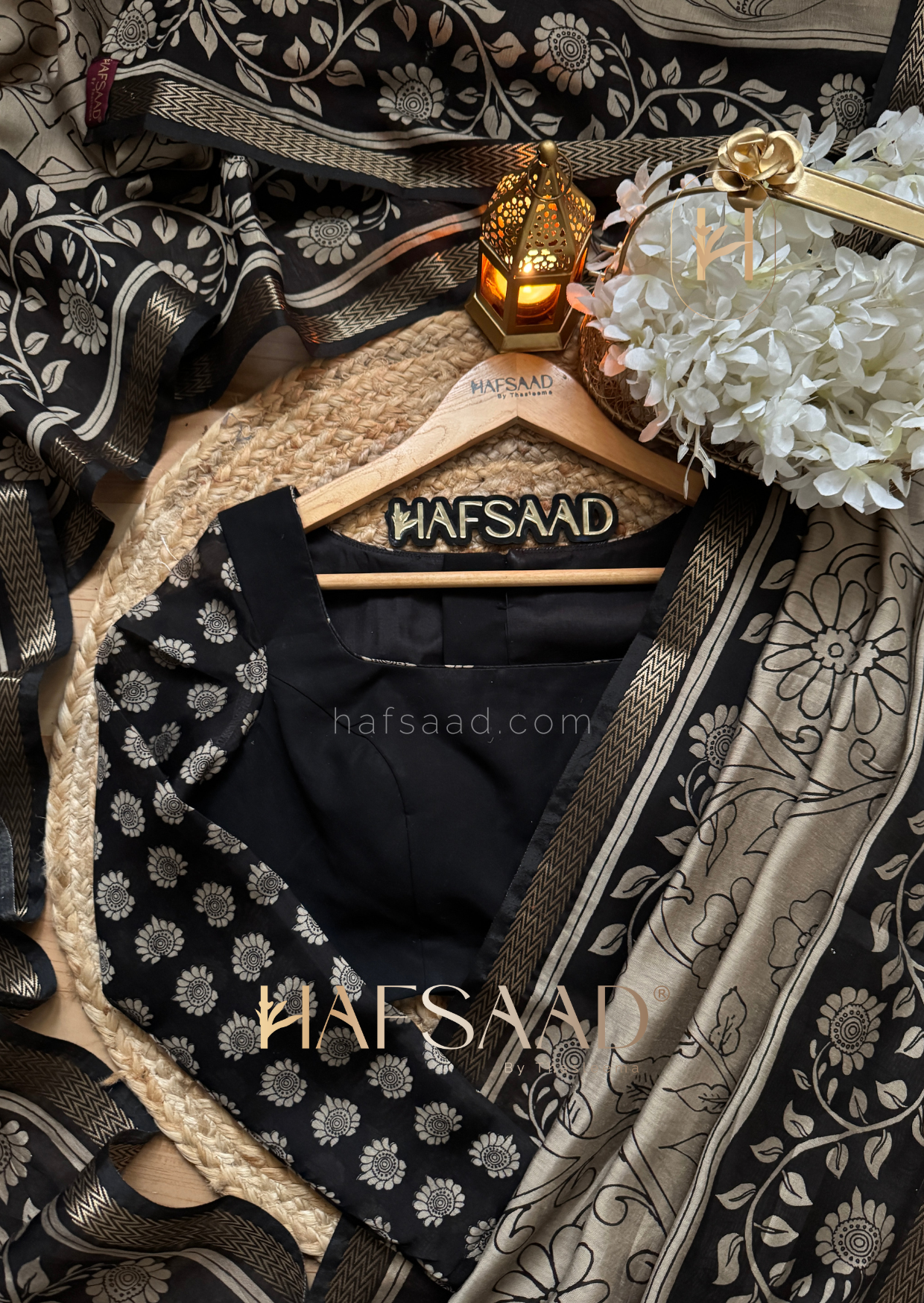 Monisha - Premium silk cotton saree (Black)
