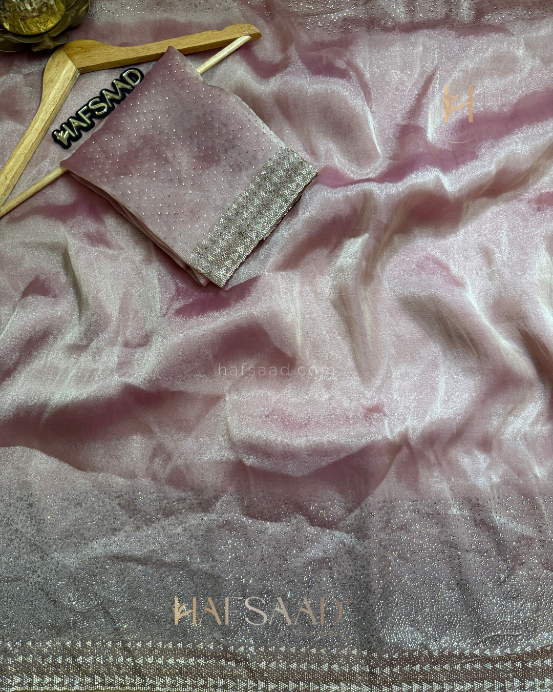 Fidha- Designer saree(onion pink)