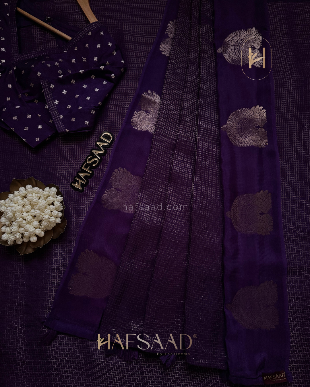 Manisha- Semi Silk Saree (Purple)