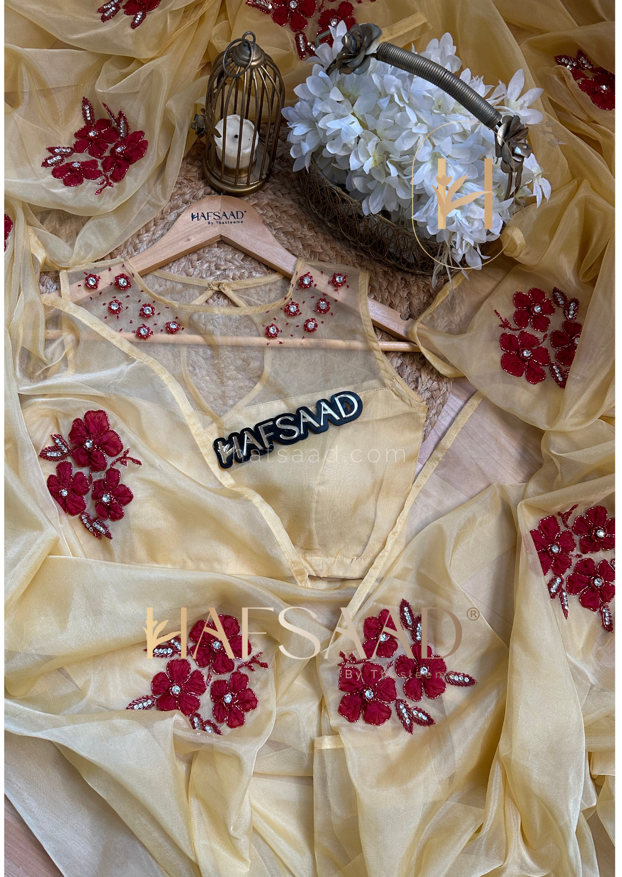 Penelope - Handwork pure Organza Saree