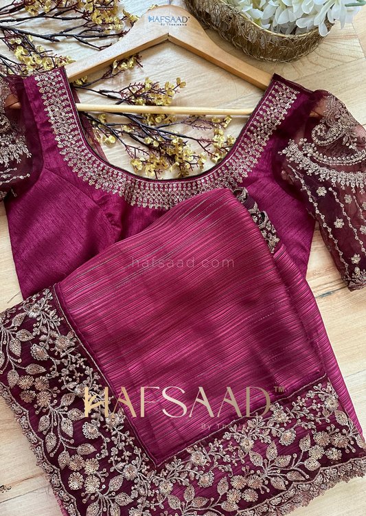 Sonal- Designer chiffon silk saree