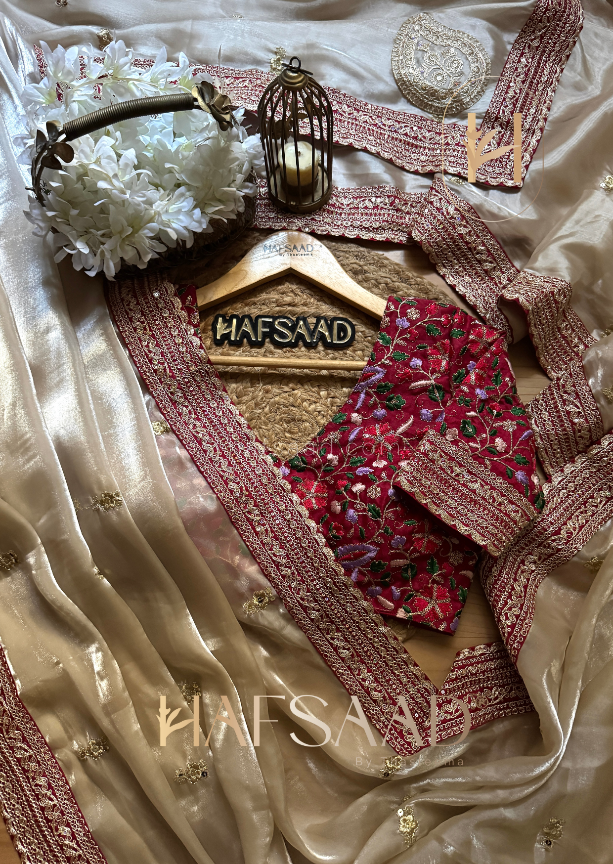 Yashna - Satin organza saree