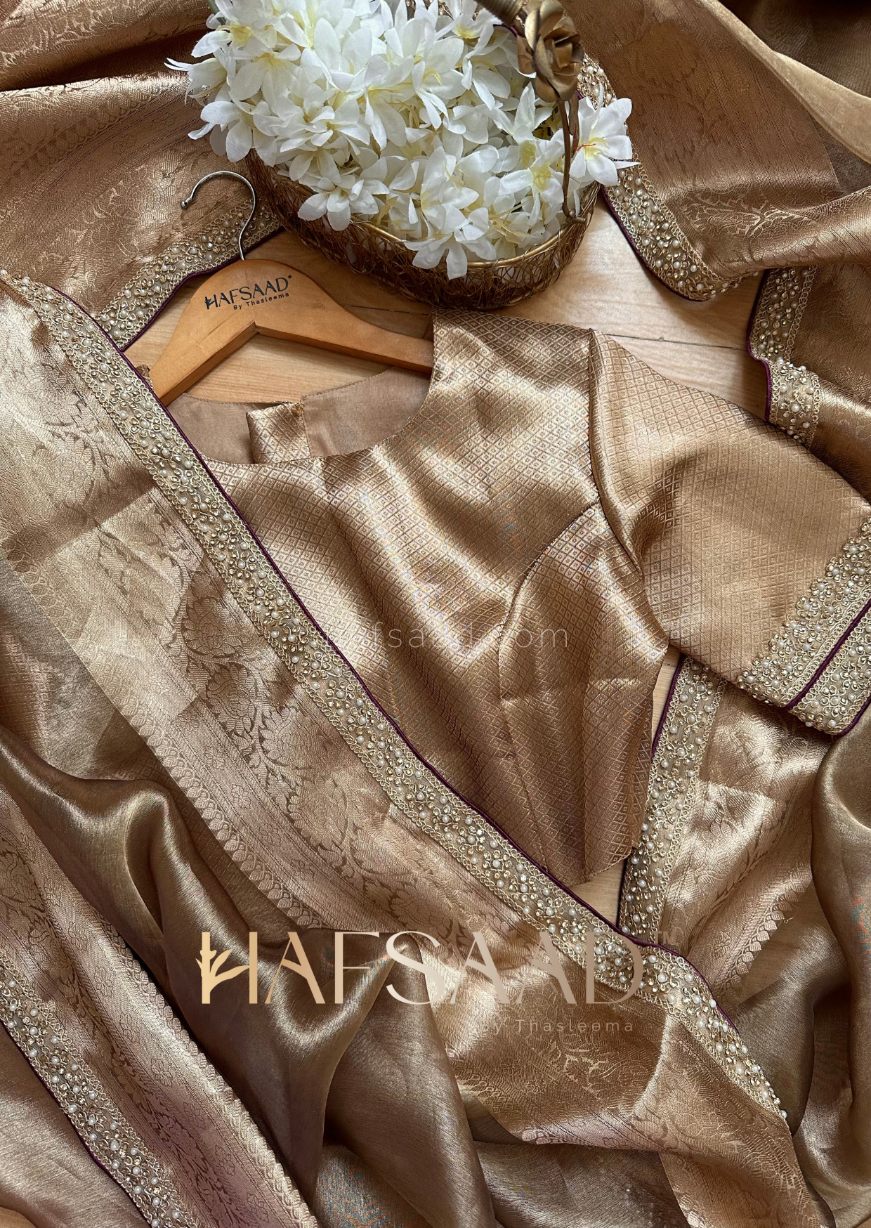 Vanya- Designer pure tissue silk