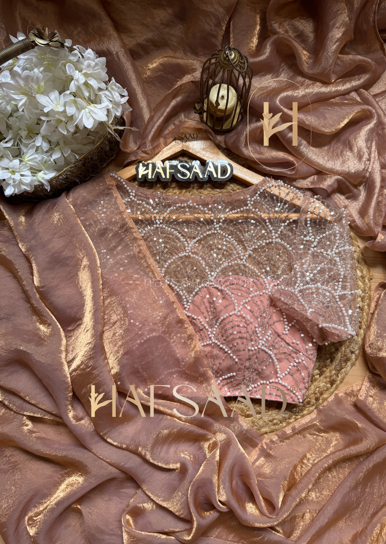 Alisha- Stardust satin saree