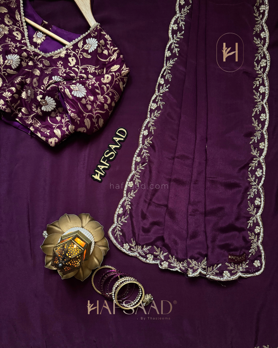 Himanshi - Chinnon saree (Purple)