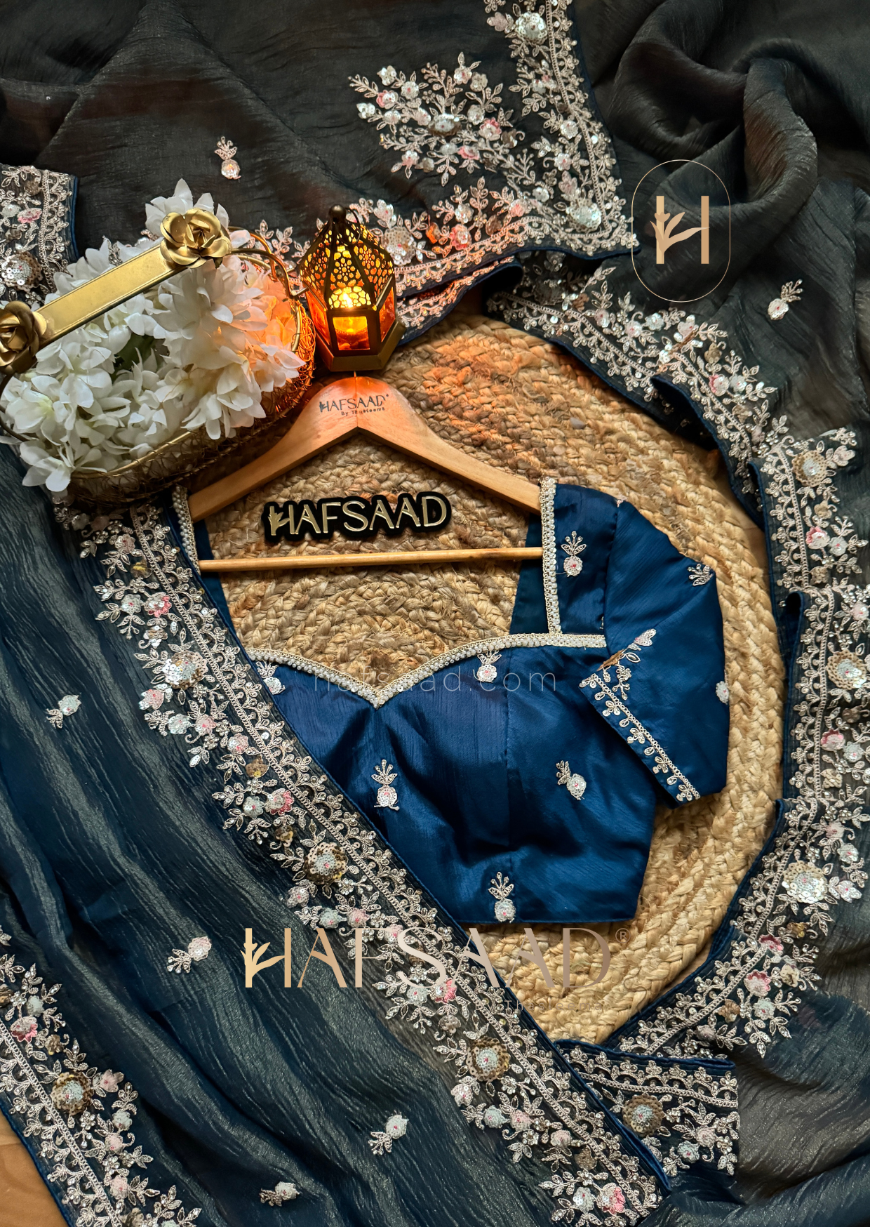 Sayna - Soft shimmer chiffon saree