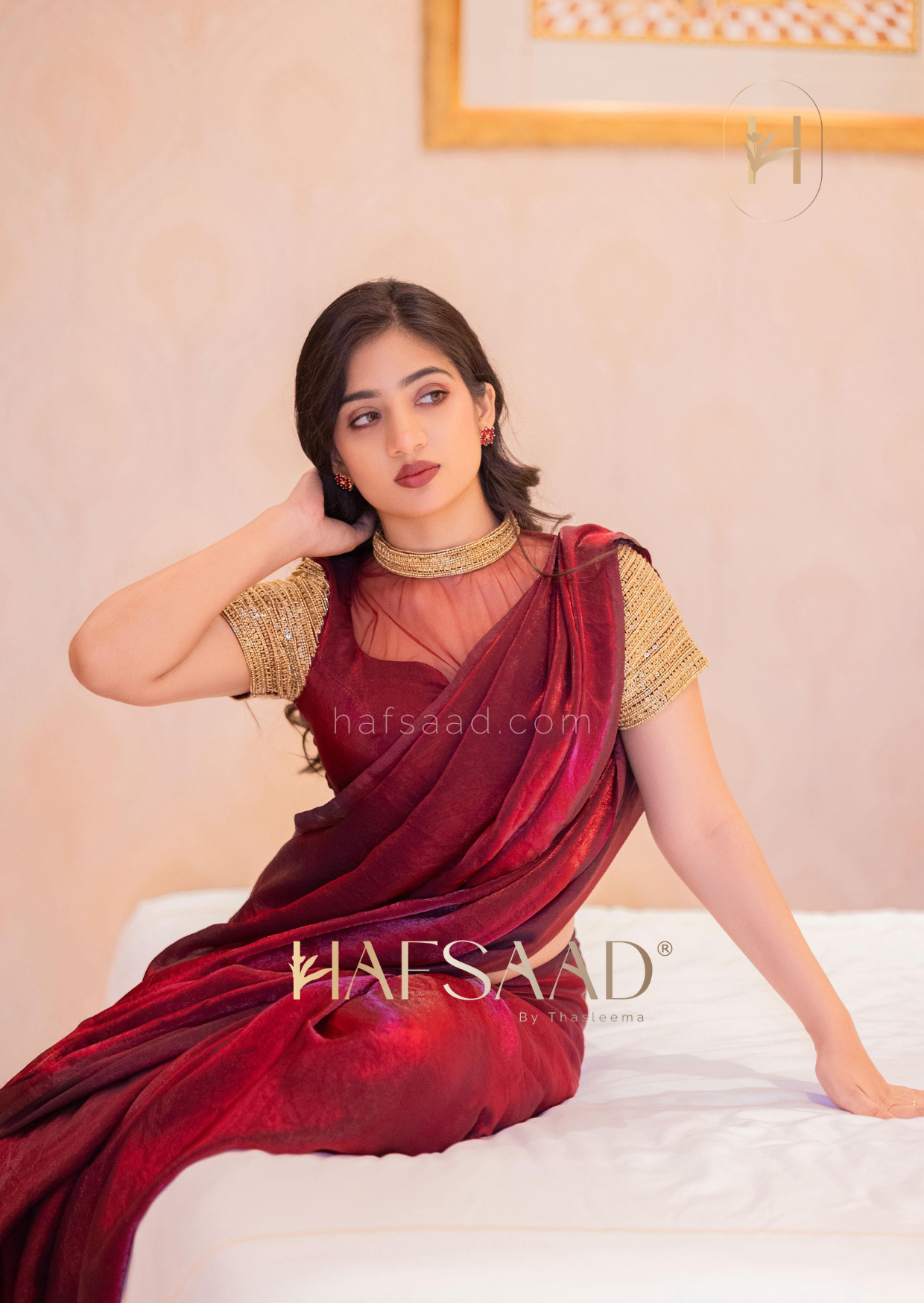 Hima Bindhu in Tara saree