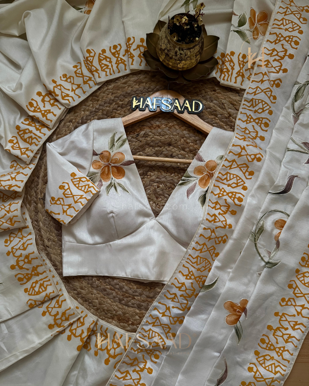 Malavika - Hand Printed saree