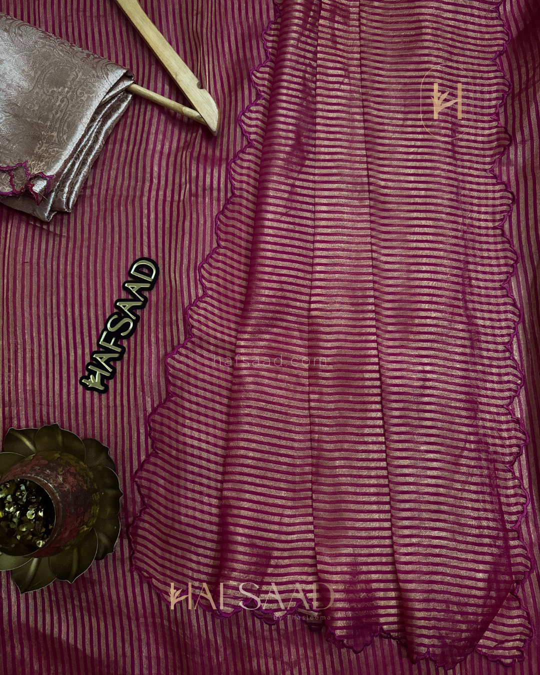 Yugitha Pure Tissue Silk Saree (Pink)