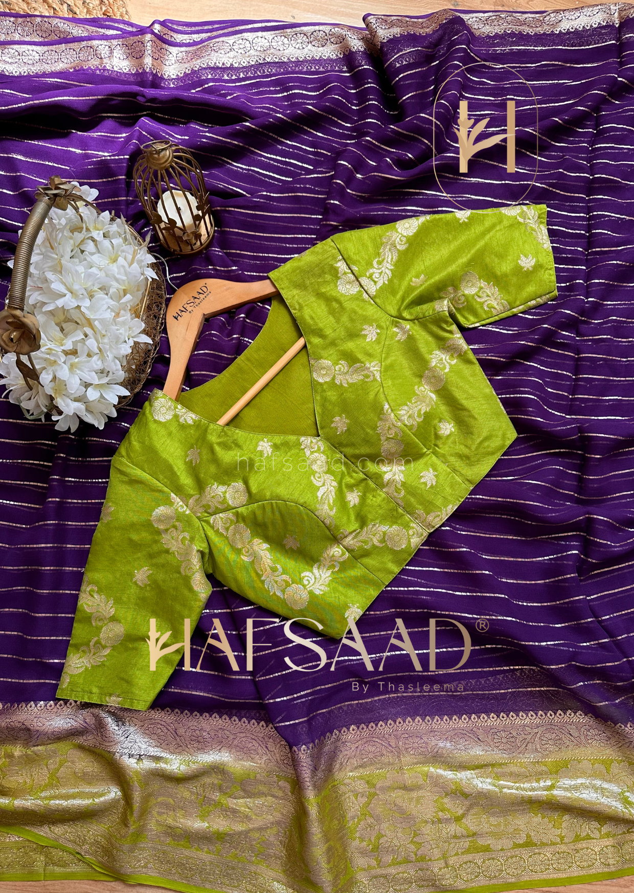 Diya- Pure Viscose Saree (Purple)