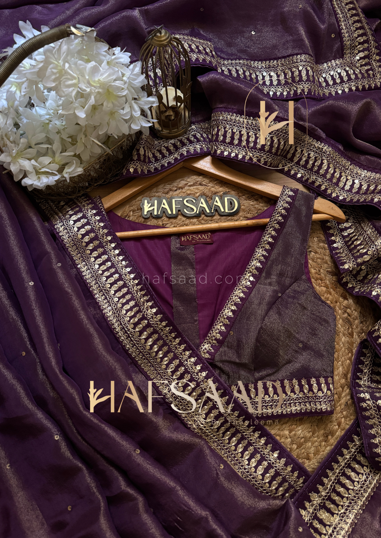 Prital- Blended tissue saree