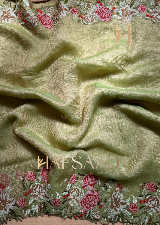 Indian Poetry- Pure tissue silk saree