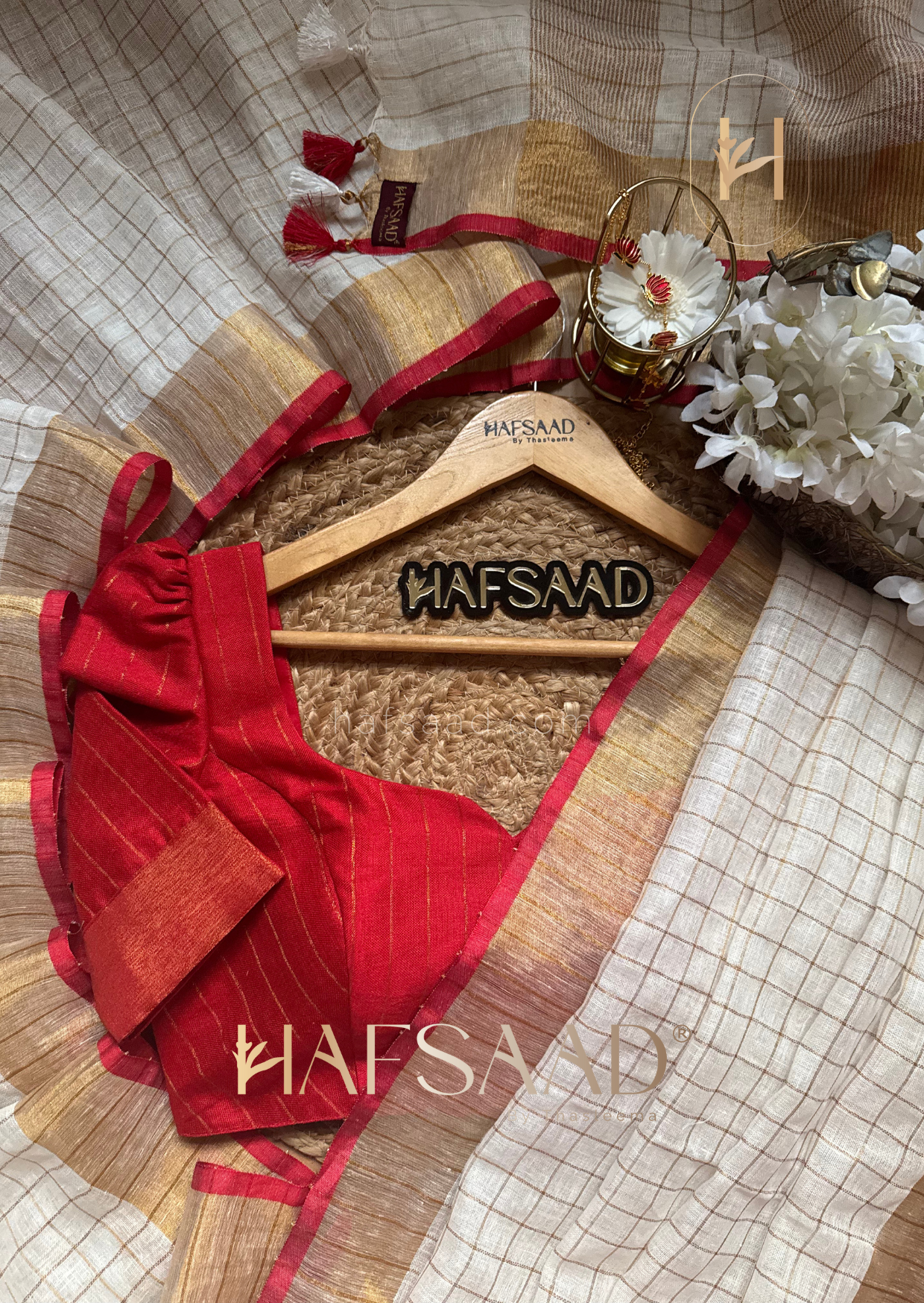 Param - Pure linen saree