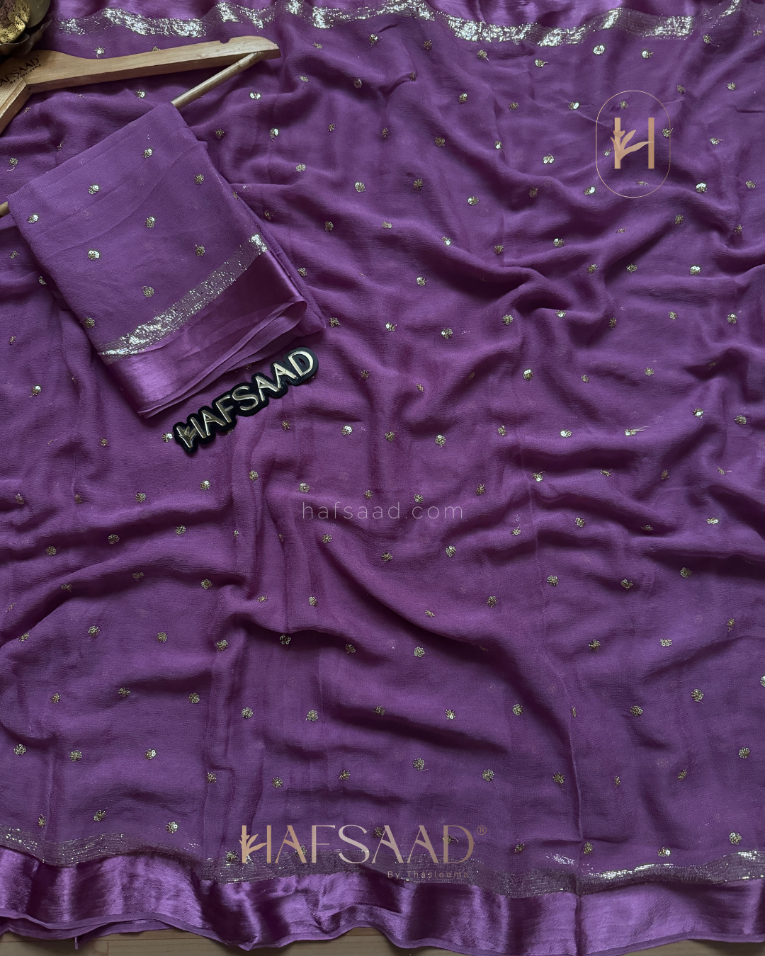 Mira- Pure viscose saree (Lavender)