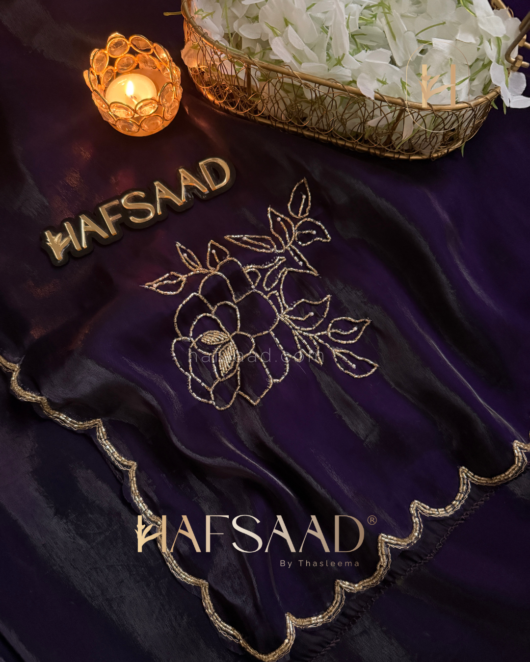 Amethyste - Satin Organza Saree