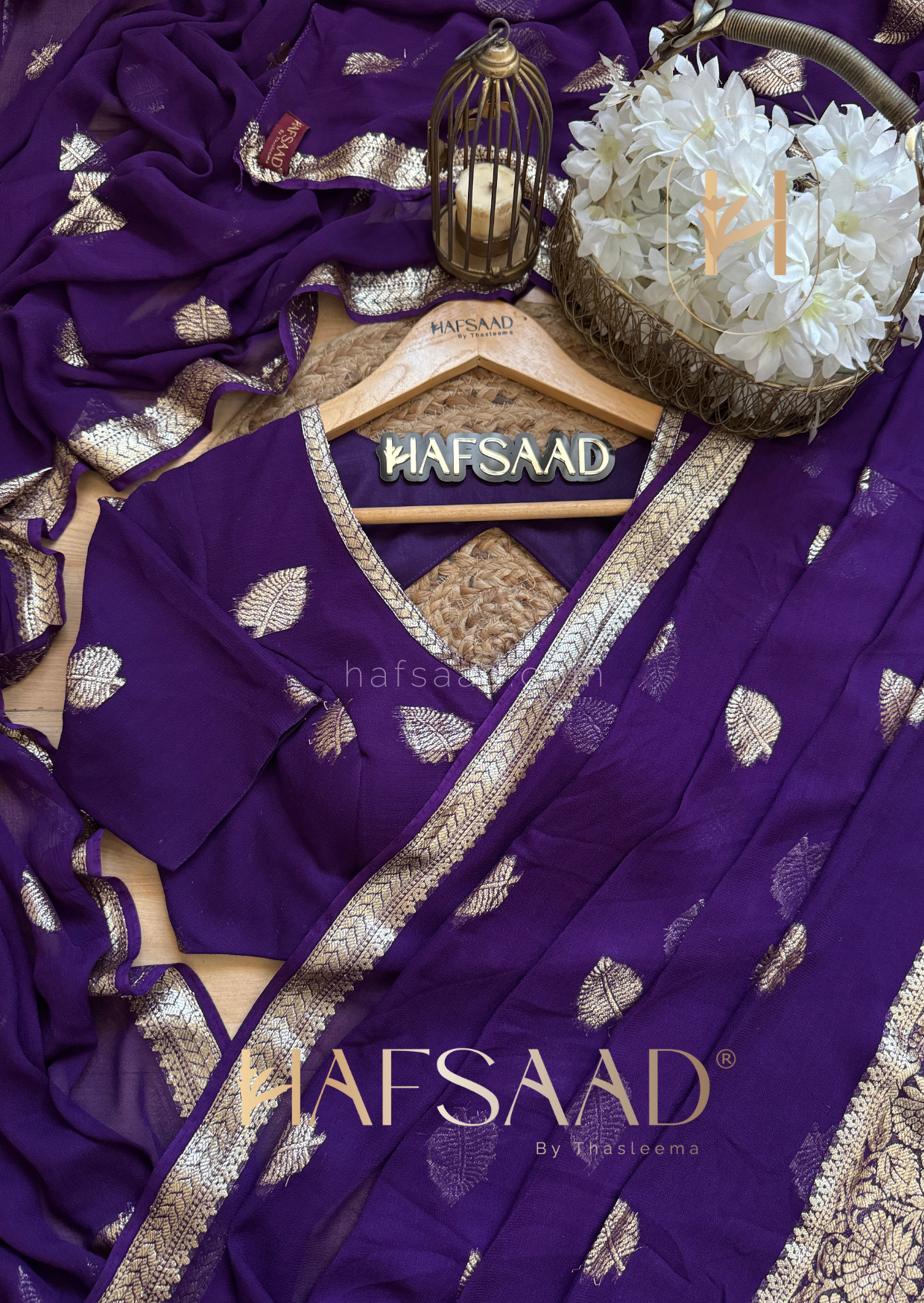 Geetu -Pure viscose saree (Purple)