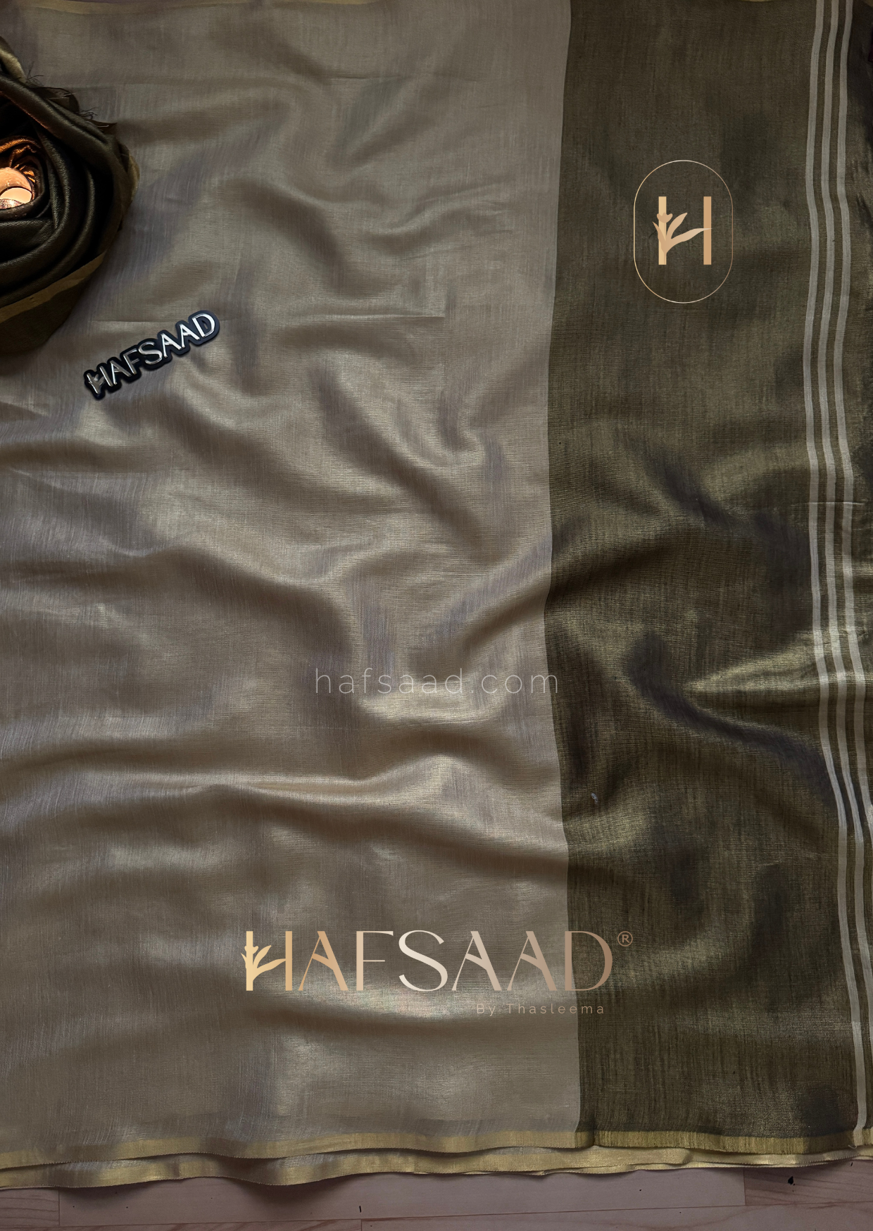 Pragati - Soft tissue silk saree (Gold)