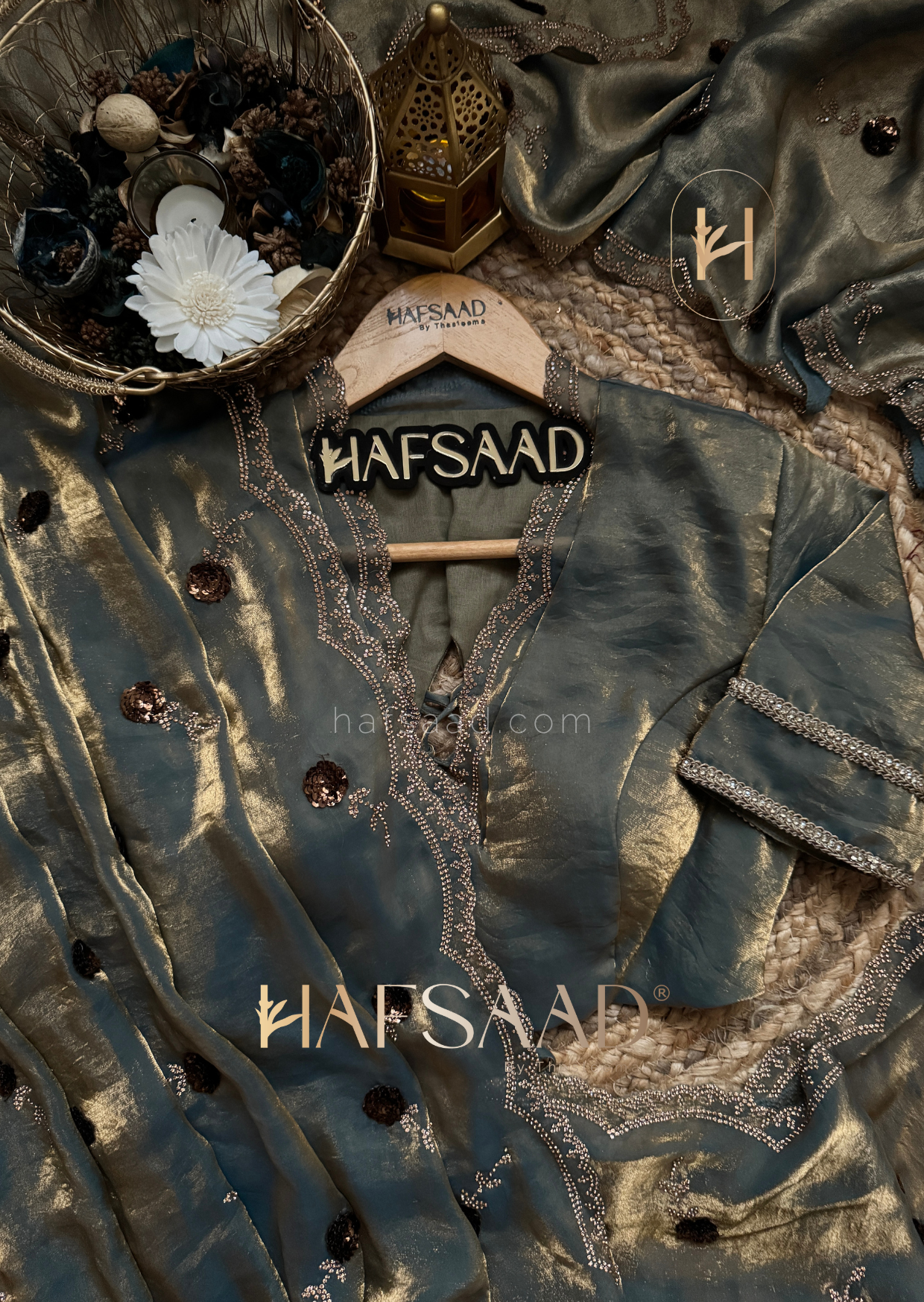 Nikhila - Stardust satin saree