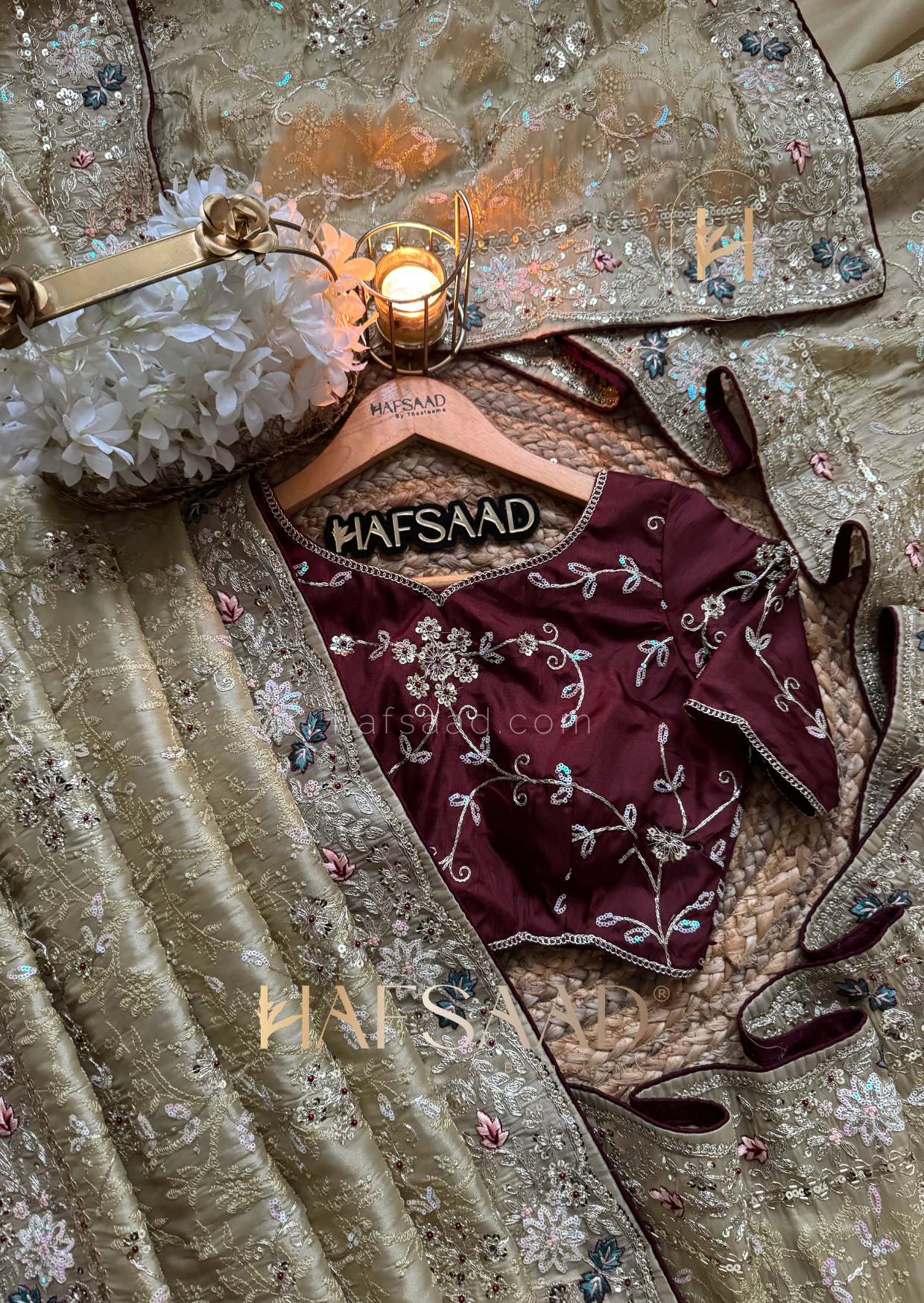 Hidaya - Soft tissue saree (Lime)