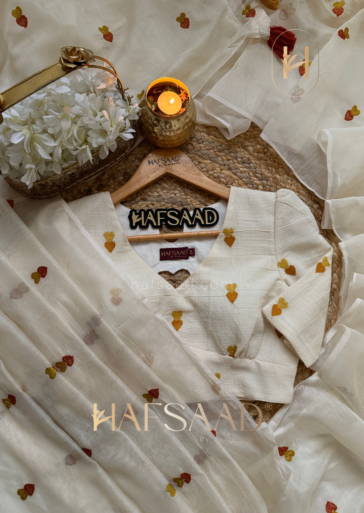 Sharmin - Semi chanderi saree