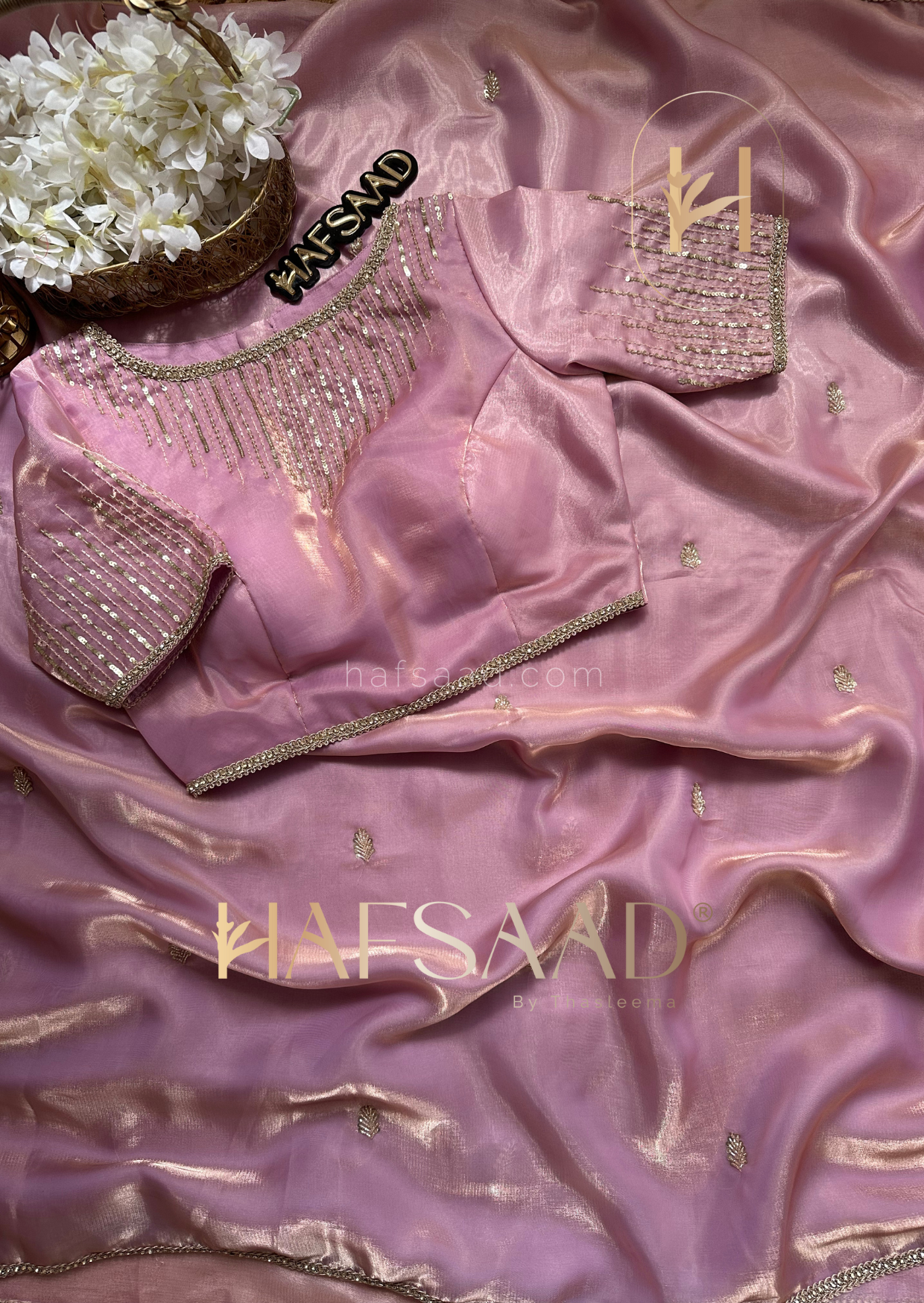 Aurora- Handwork organza saree