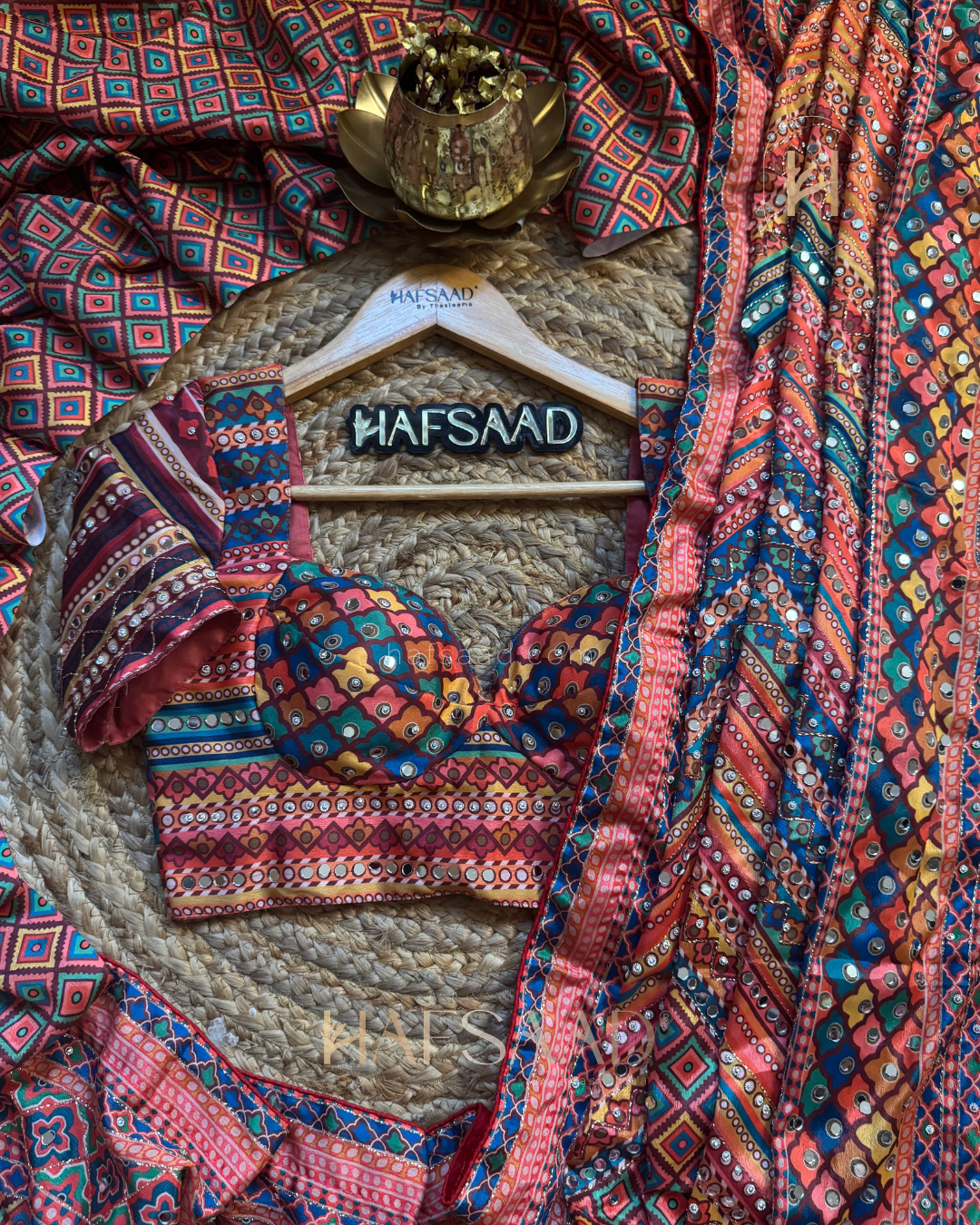 Kiran- Mirror Work Saree