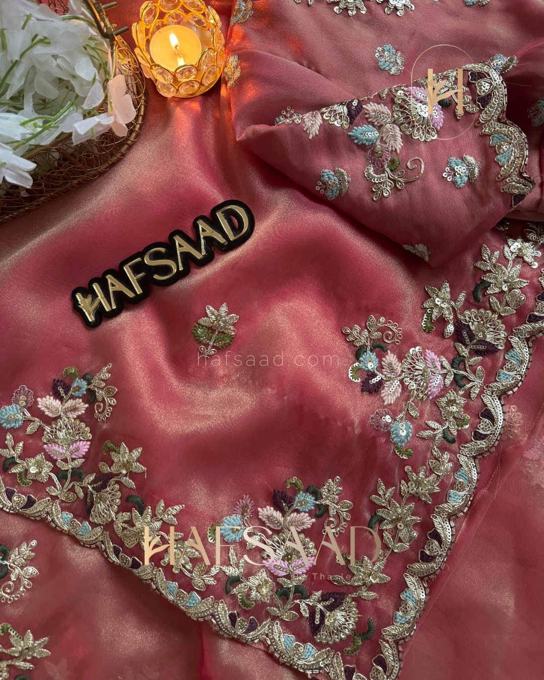 Aarzoo - Bridal Tissue Organza Saree