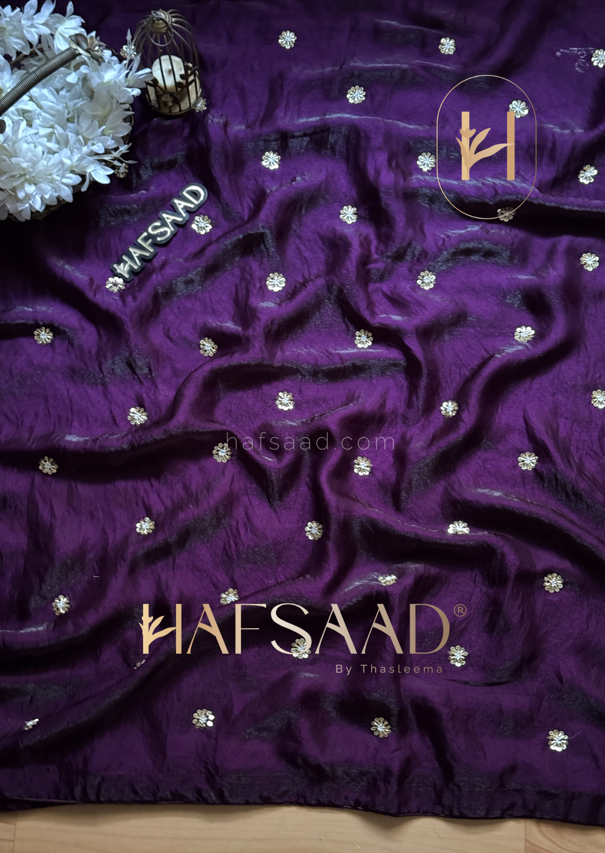 Andrea- Satin organza saree