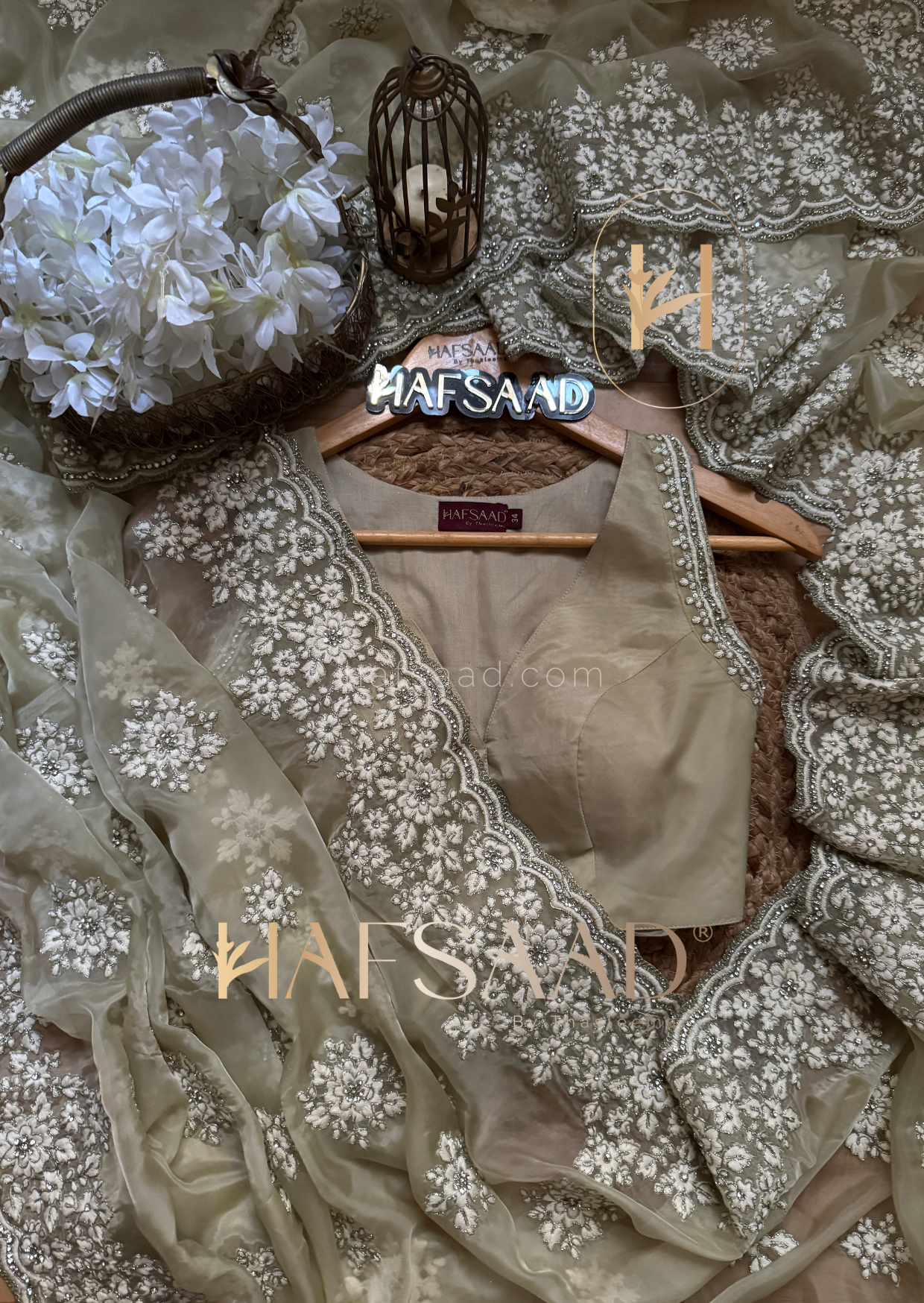 Eloise- Designer organza saree