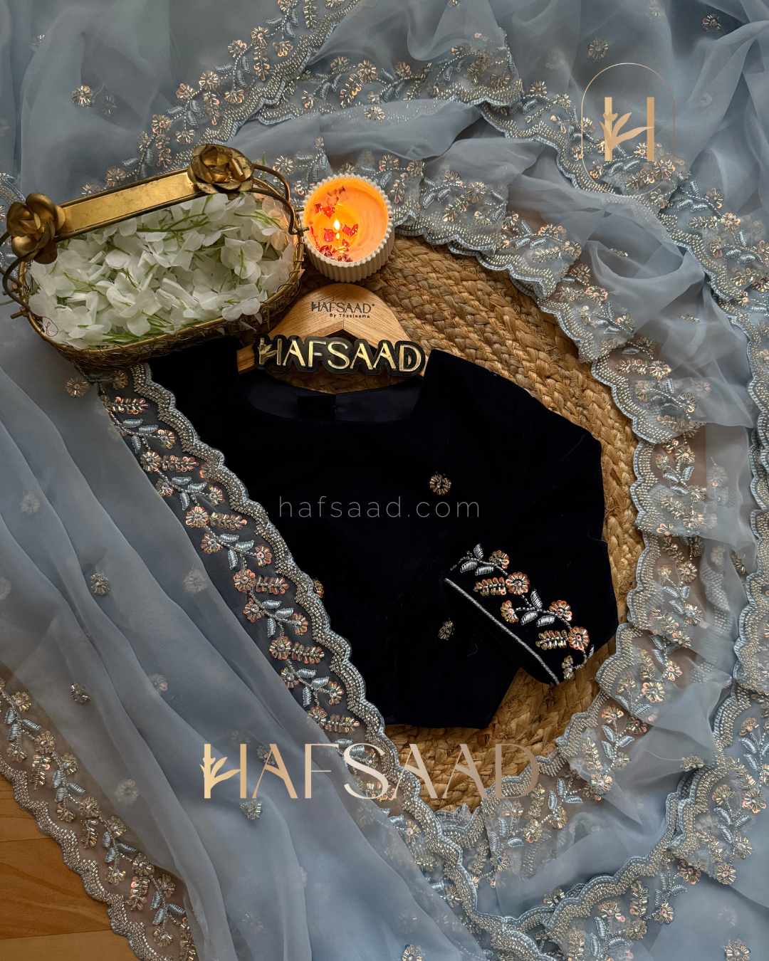 Senorita- Organza handwork saree