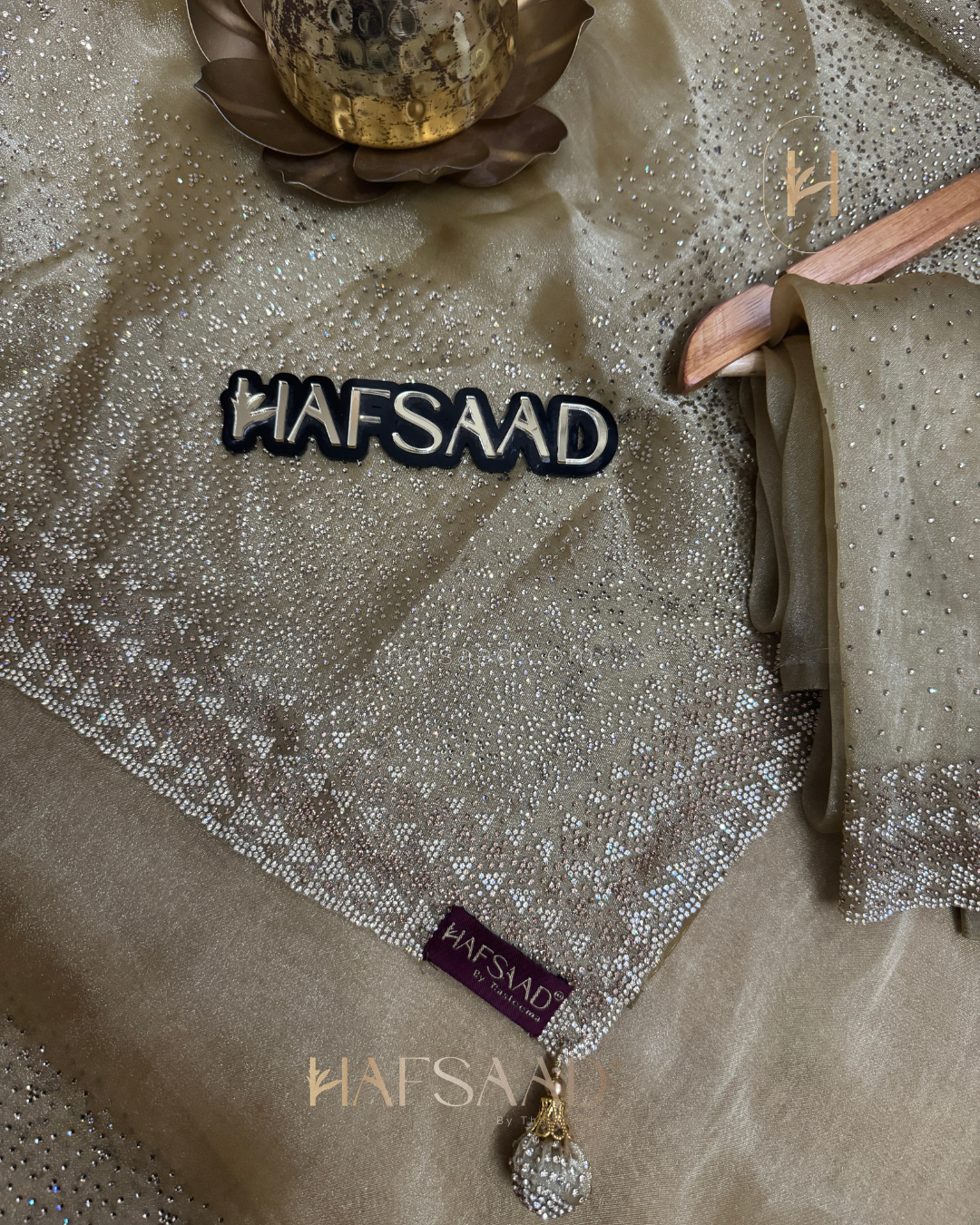 Fidha- Designer saree(champagne gold)