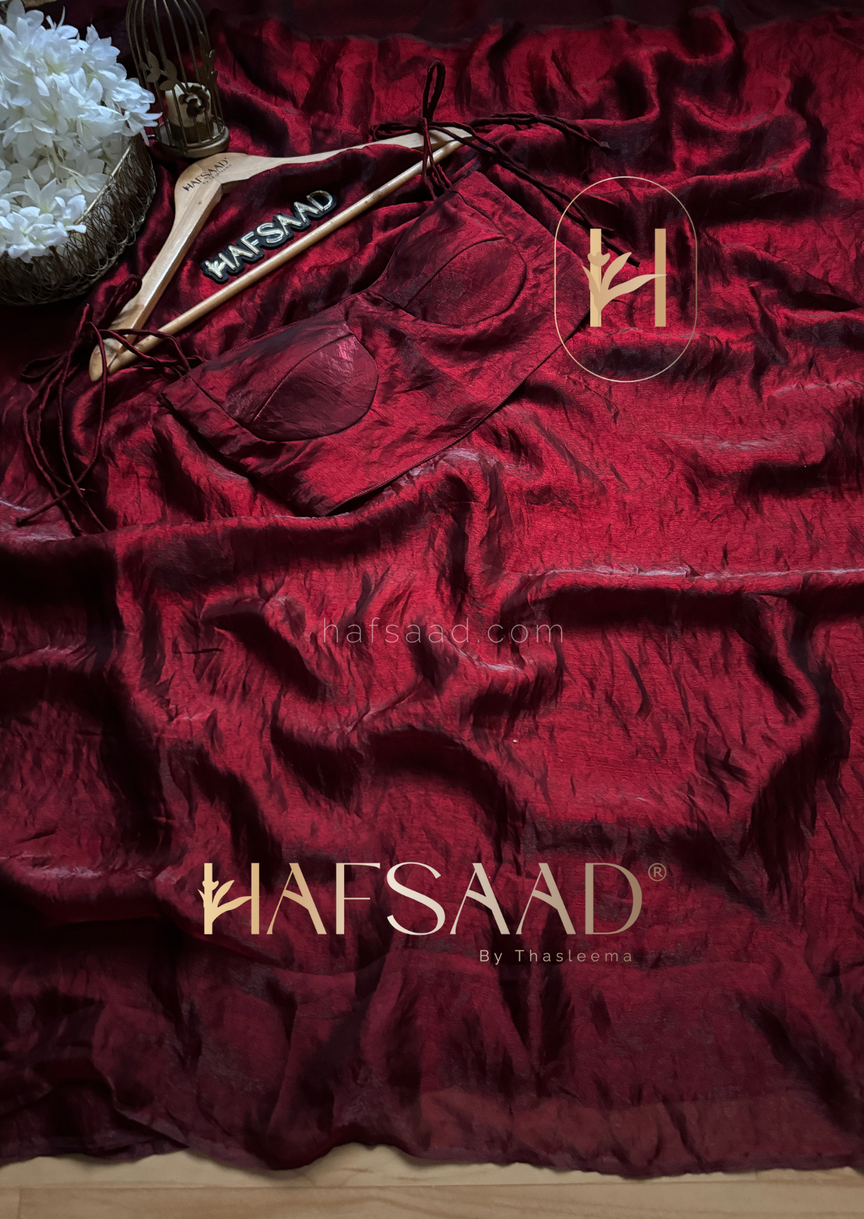 Sinful - Stardust satin saree