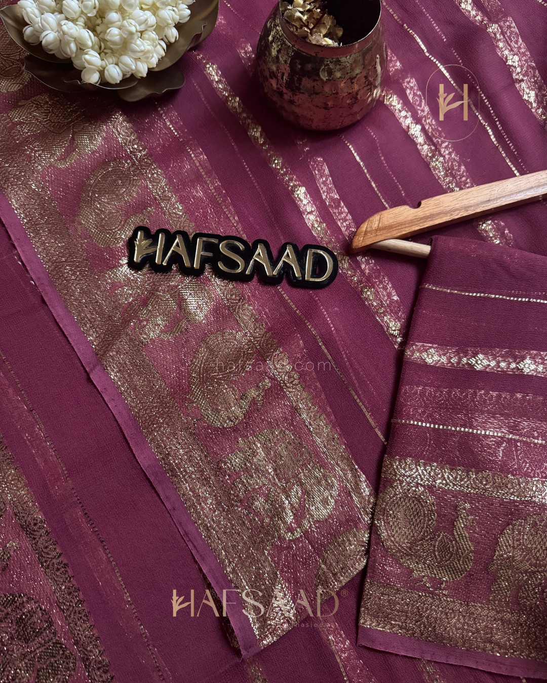 Mayuri- viscose georgette saree (Pink)