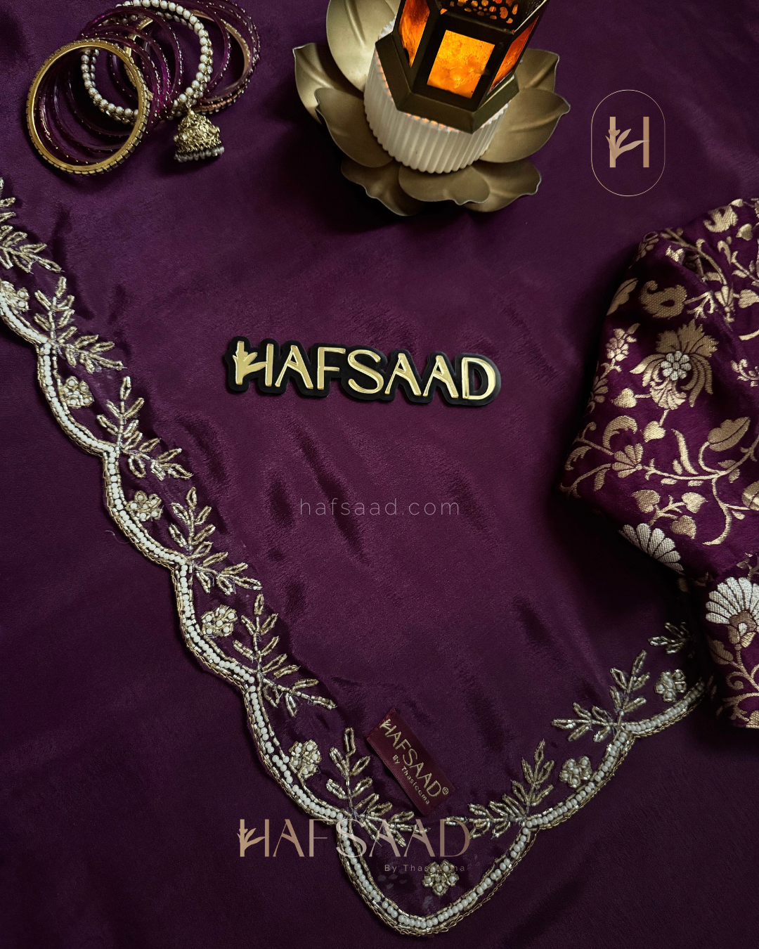 Himanshi - Chinnon saree (Purple)