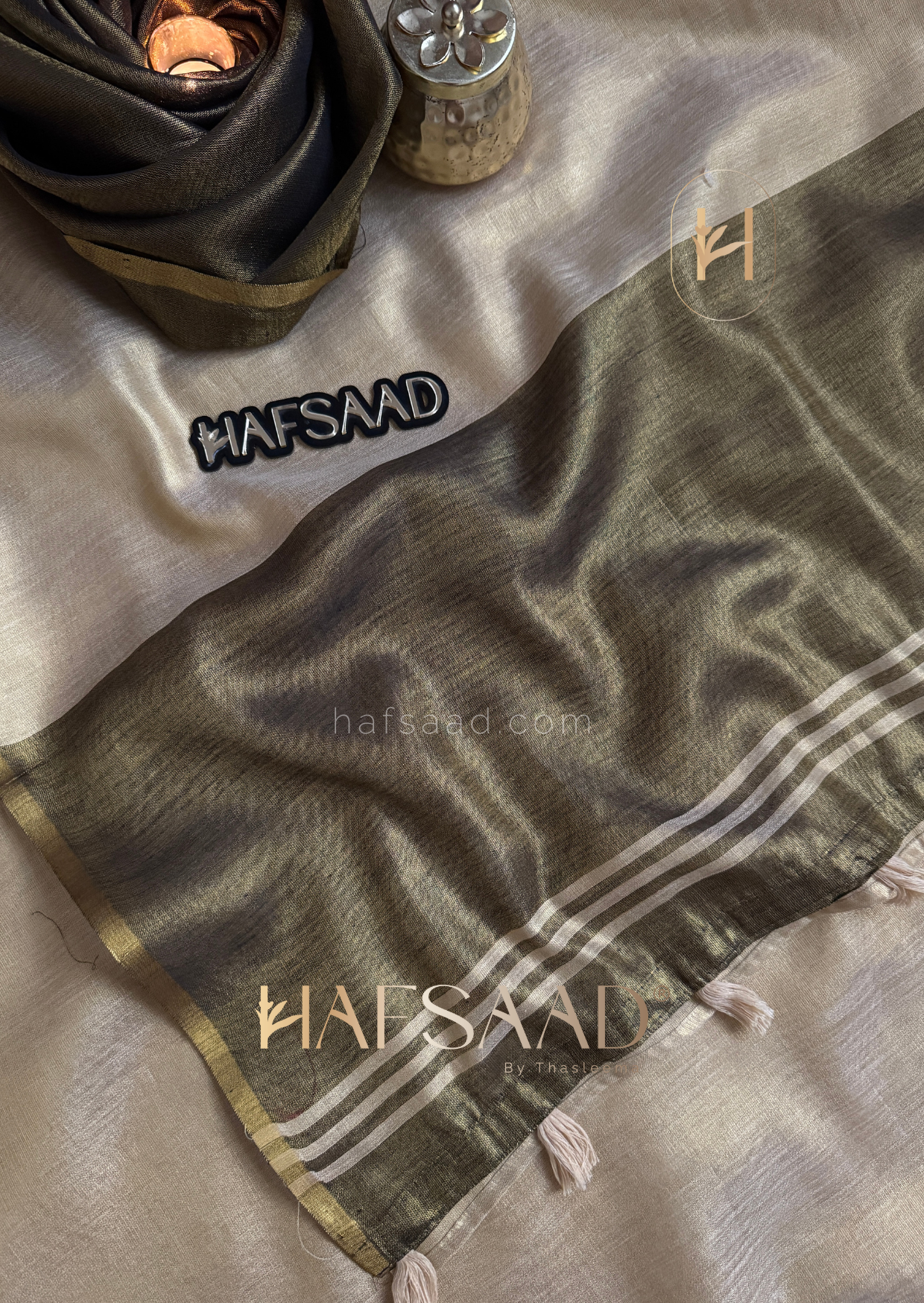 Pragati - Soft tissue silk saree (Gold)