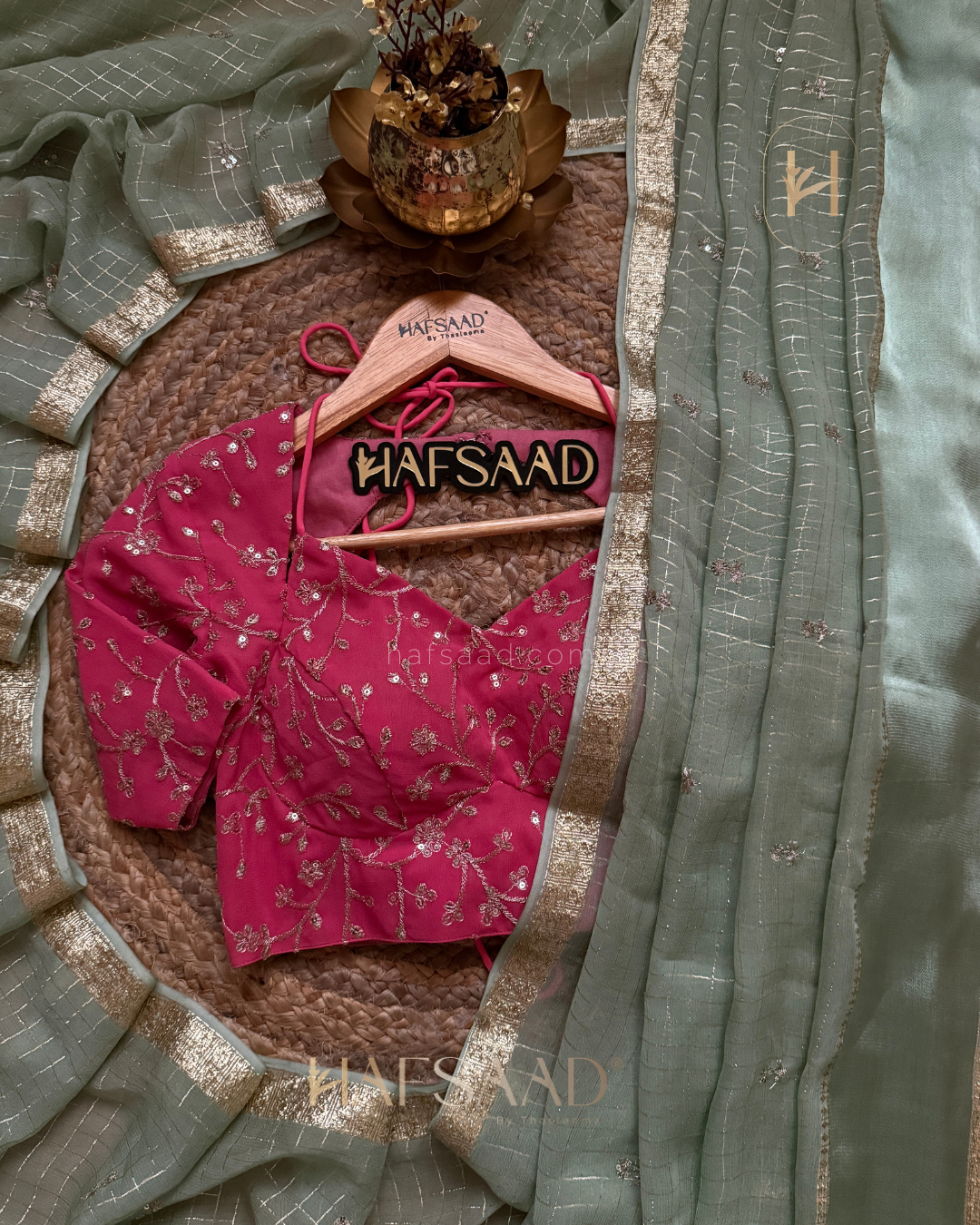 Mathu - Pure viscose saree (Green)