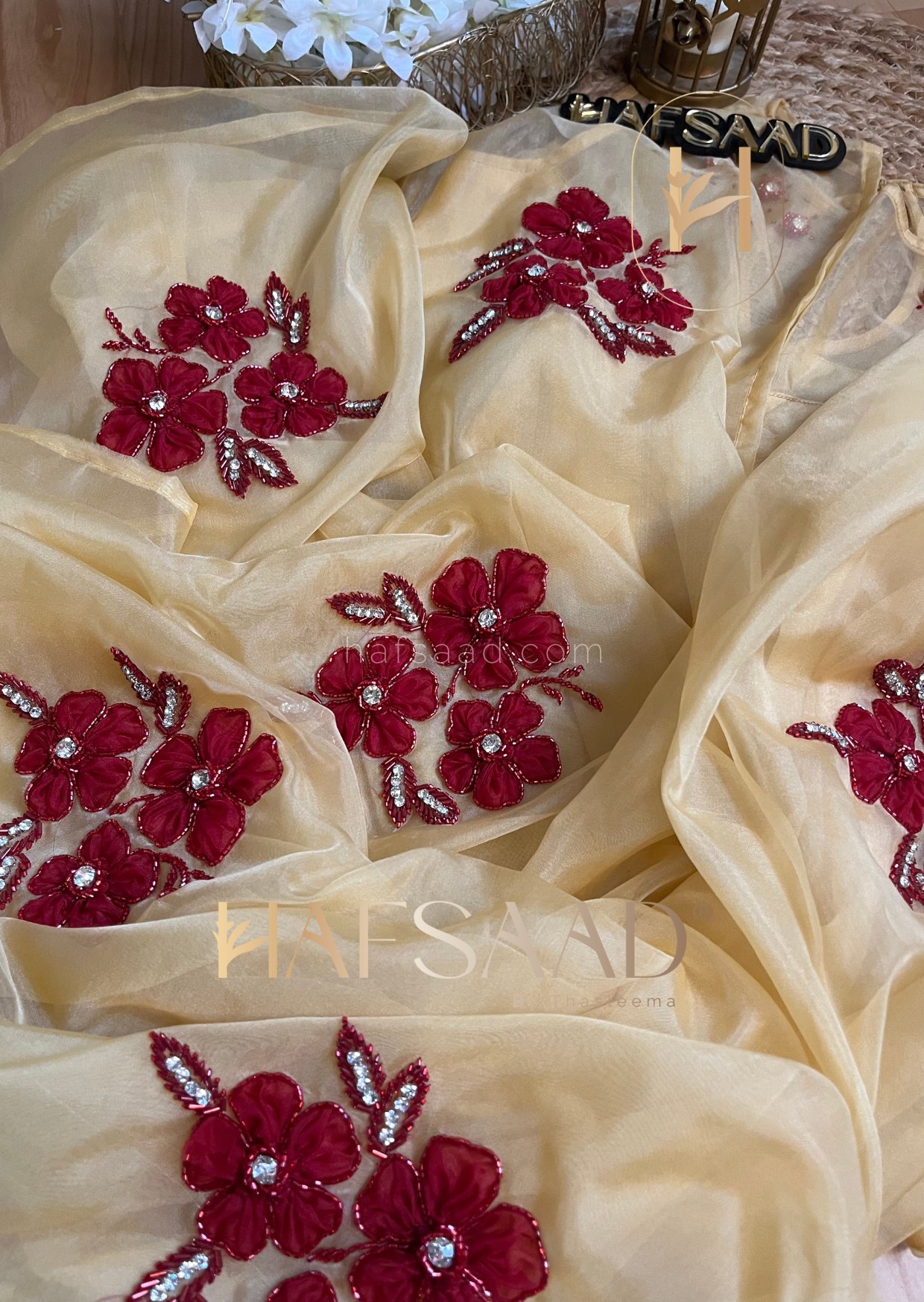 Penelope - Handwork pure Organza Saree