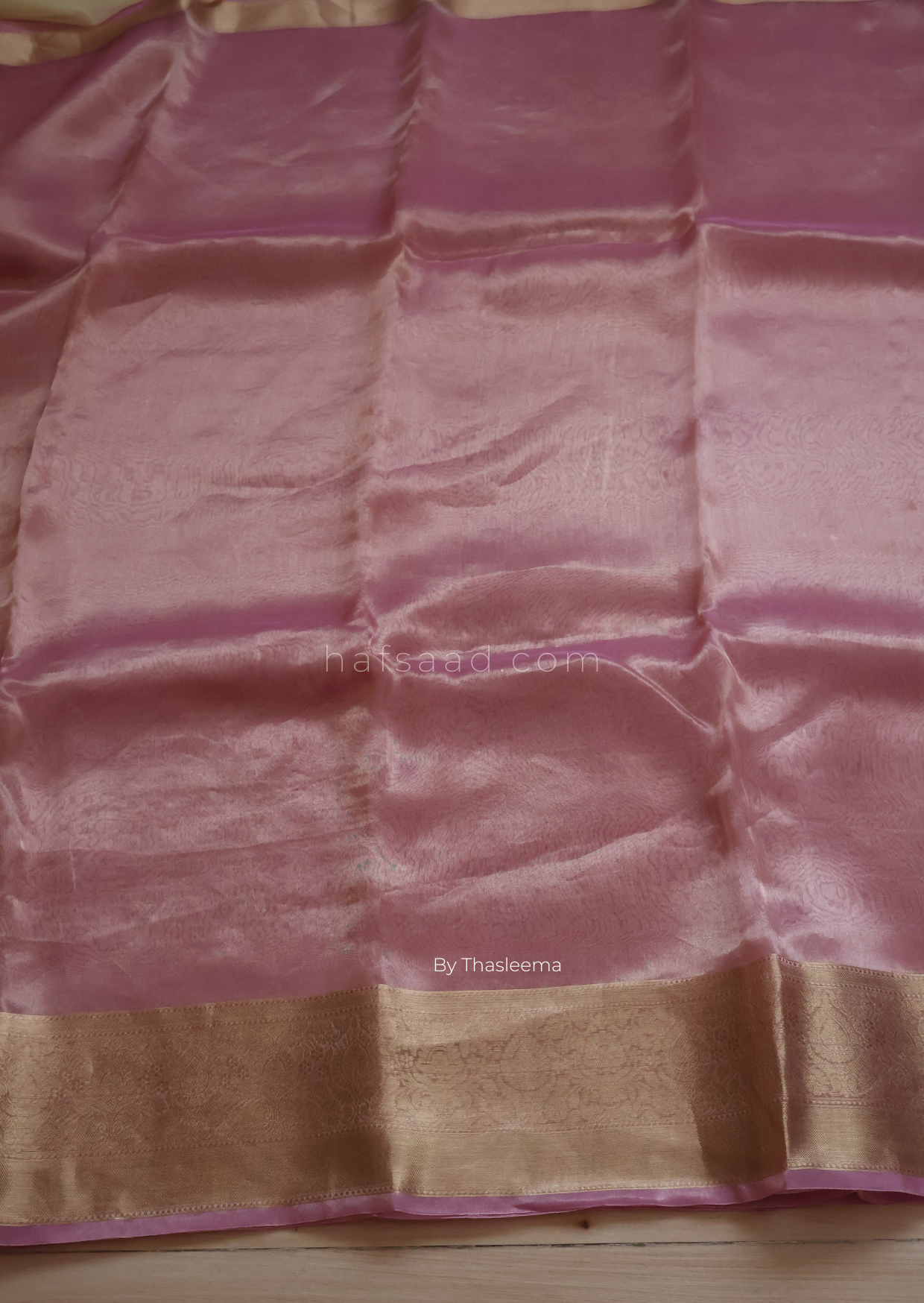 Banaras story- Pure Banaras Tissue silk (Pink)