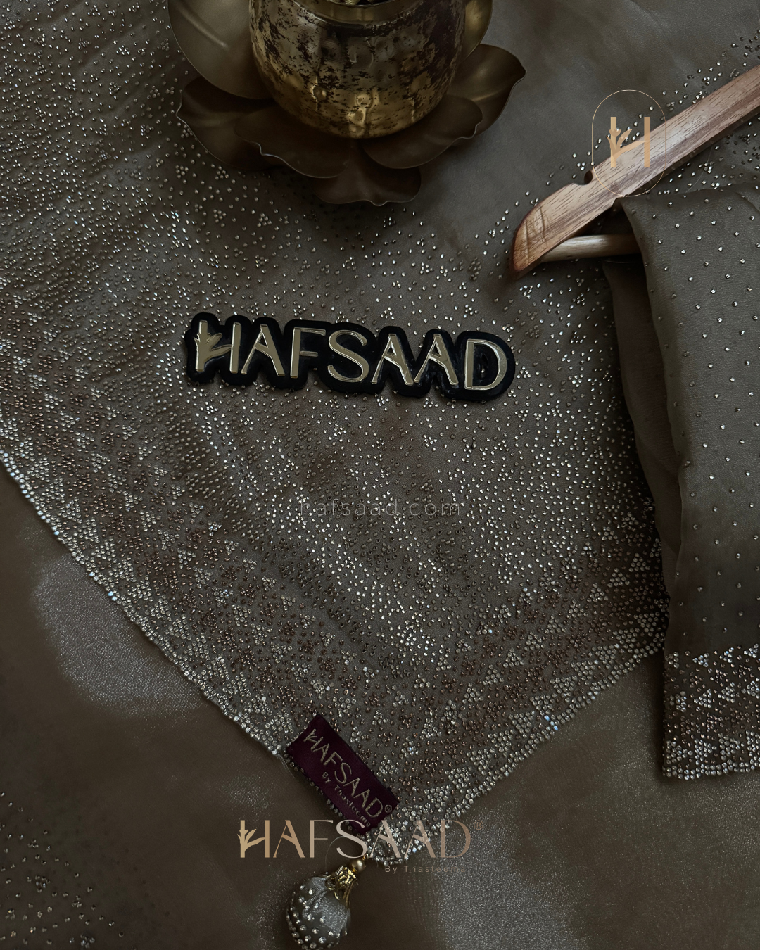 Fidha- Designer saree(moss grey)
