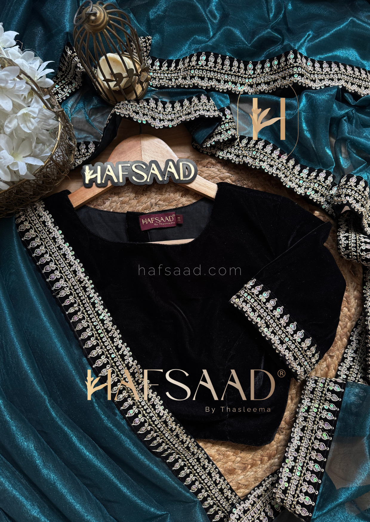 Sakhi- Blended tissue saree (Peacock)