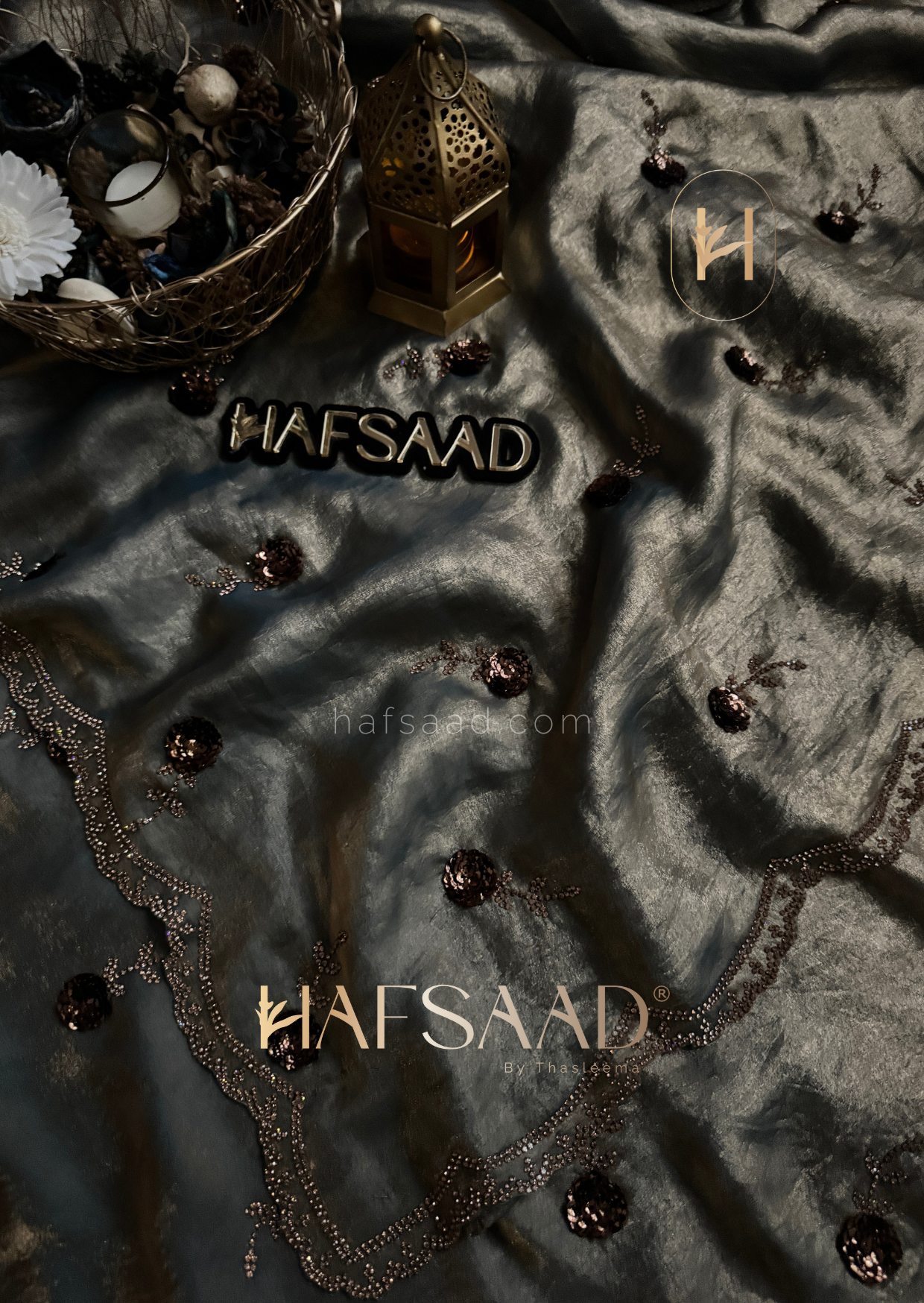 Nikhila - Stardust satin saree