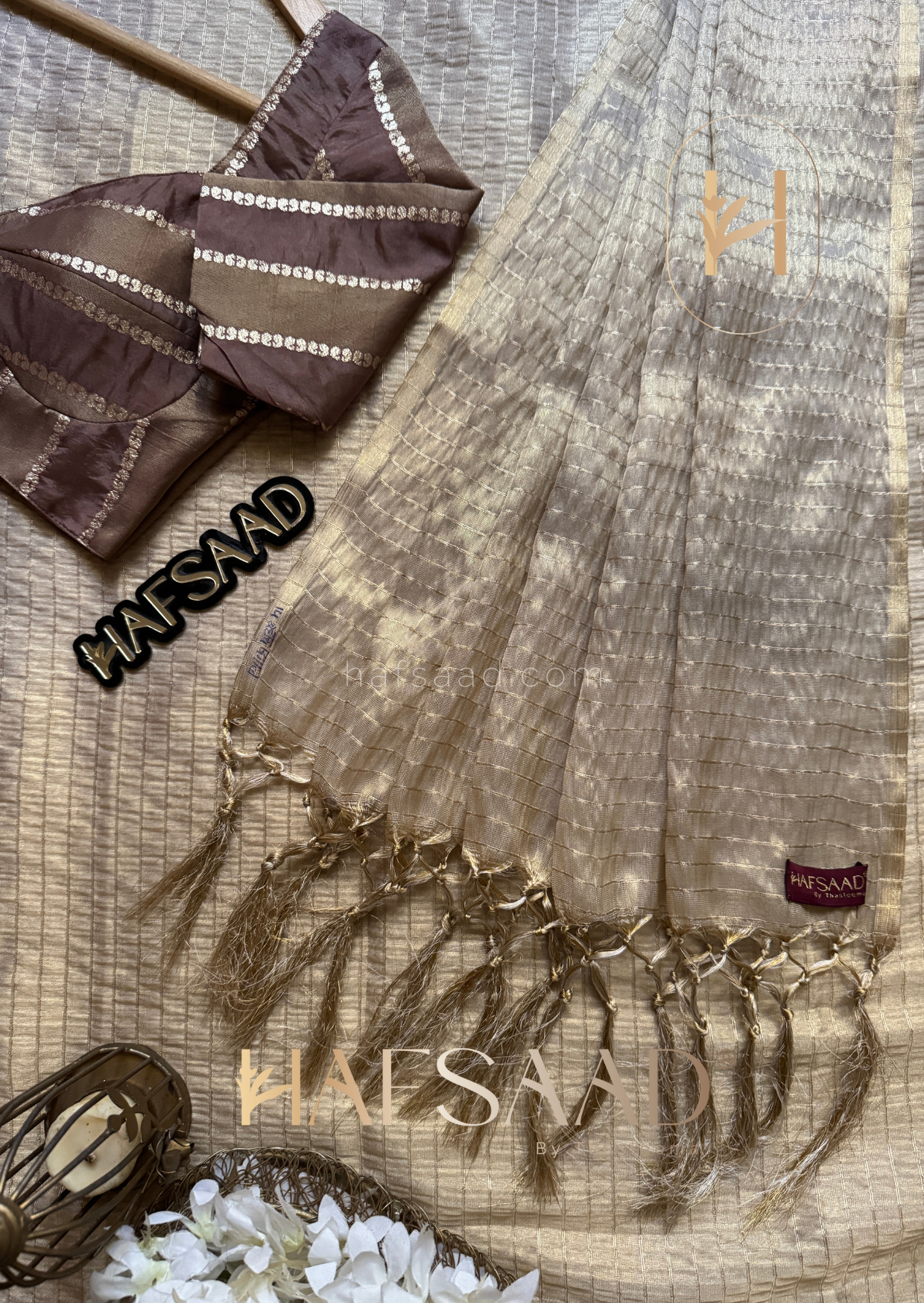 Anmol - Semi tissue silk saree