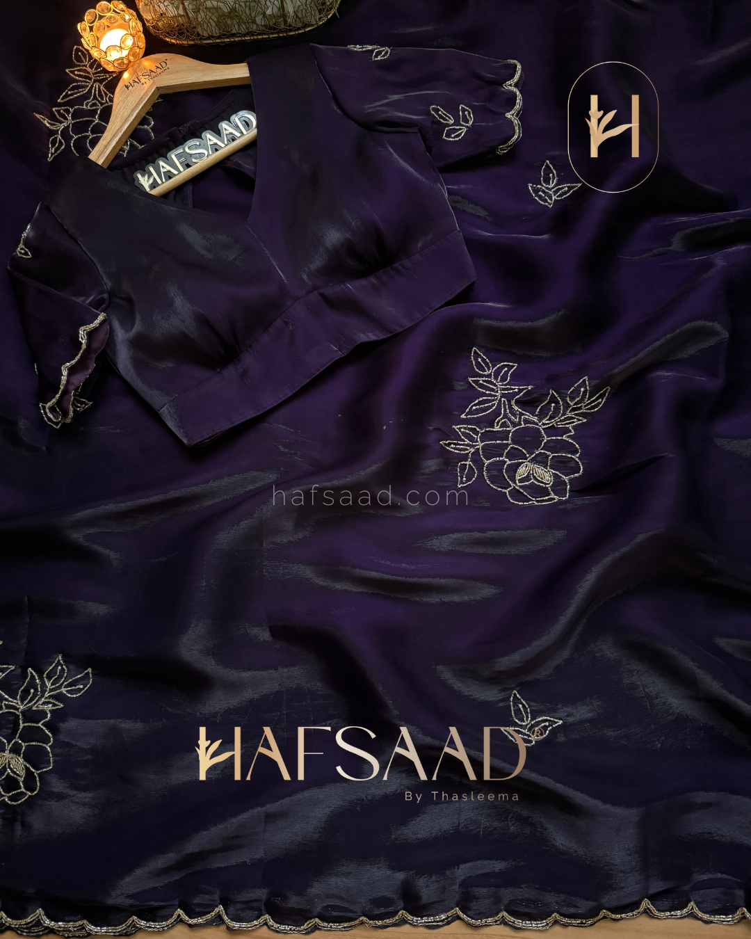 Amethyste - Satin Organza Saree