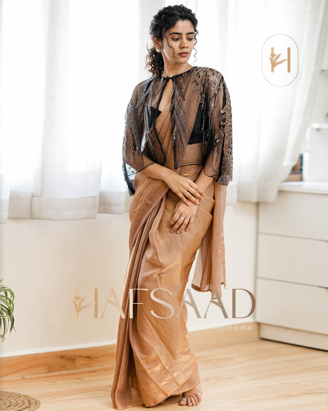 Seduza- Stardust satin saree