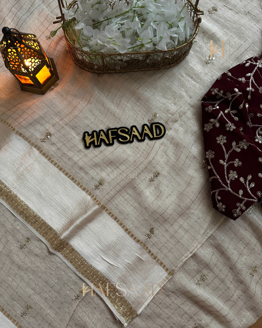 Mathu - Pure viscose saree (Off White)