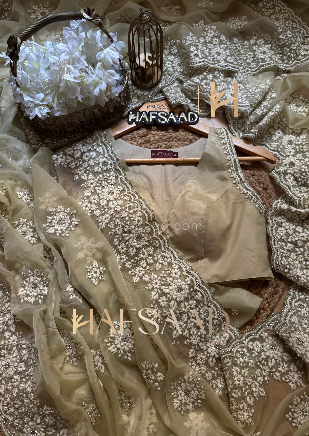 Eloise- Designer organza saree