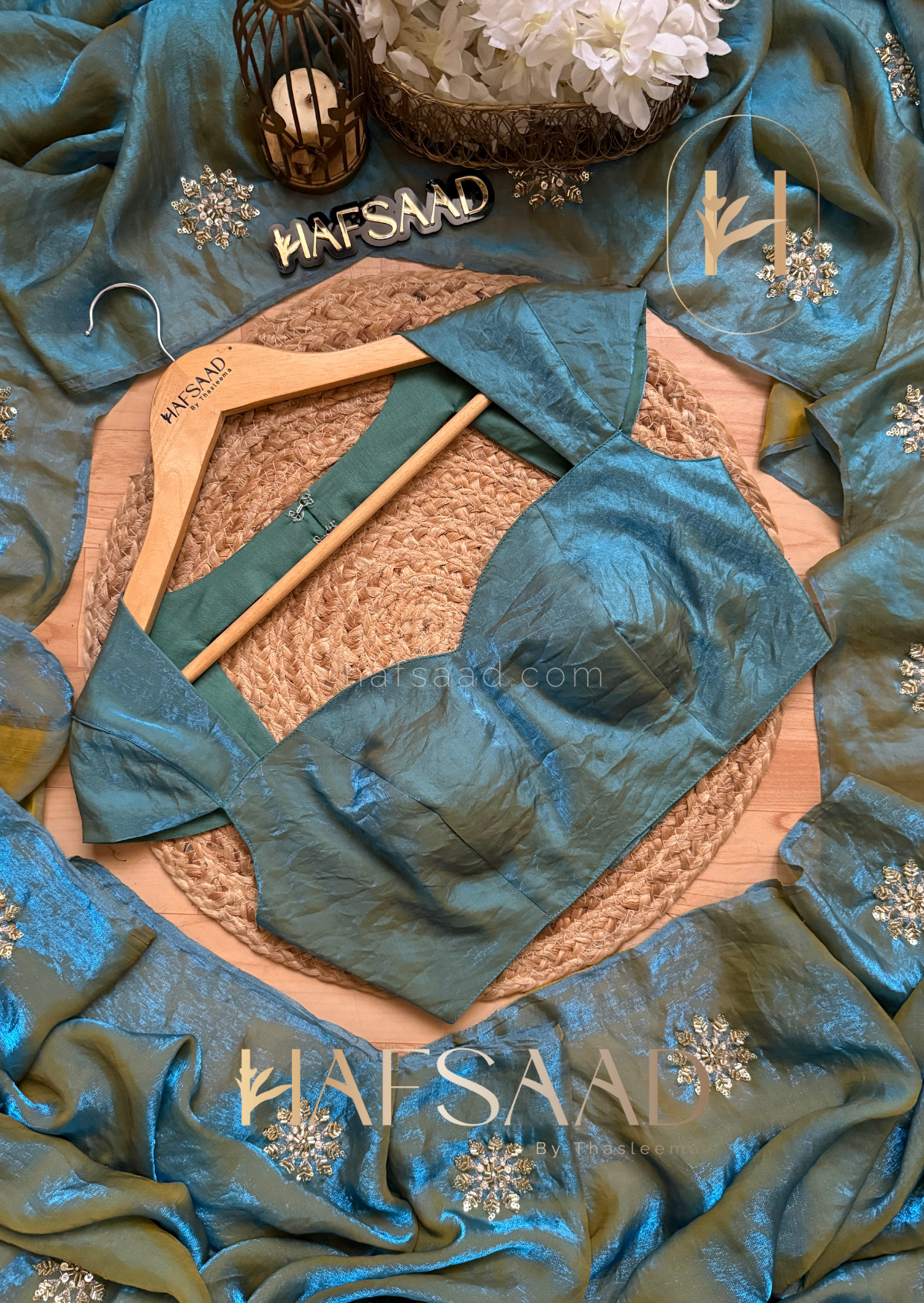 Frost - Stardust satin saree
