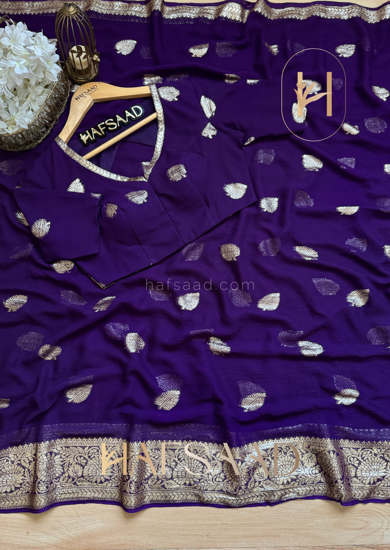 Geetu -Pure viscose saree (Purple)
