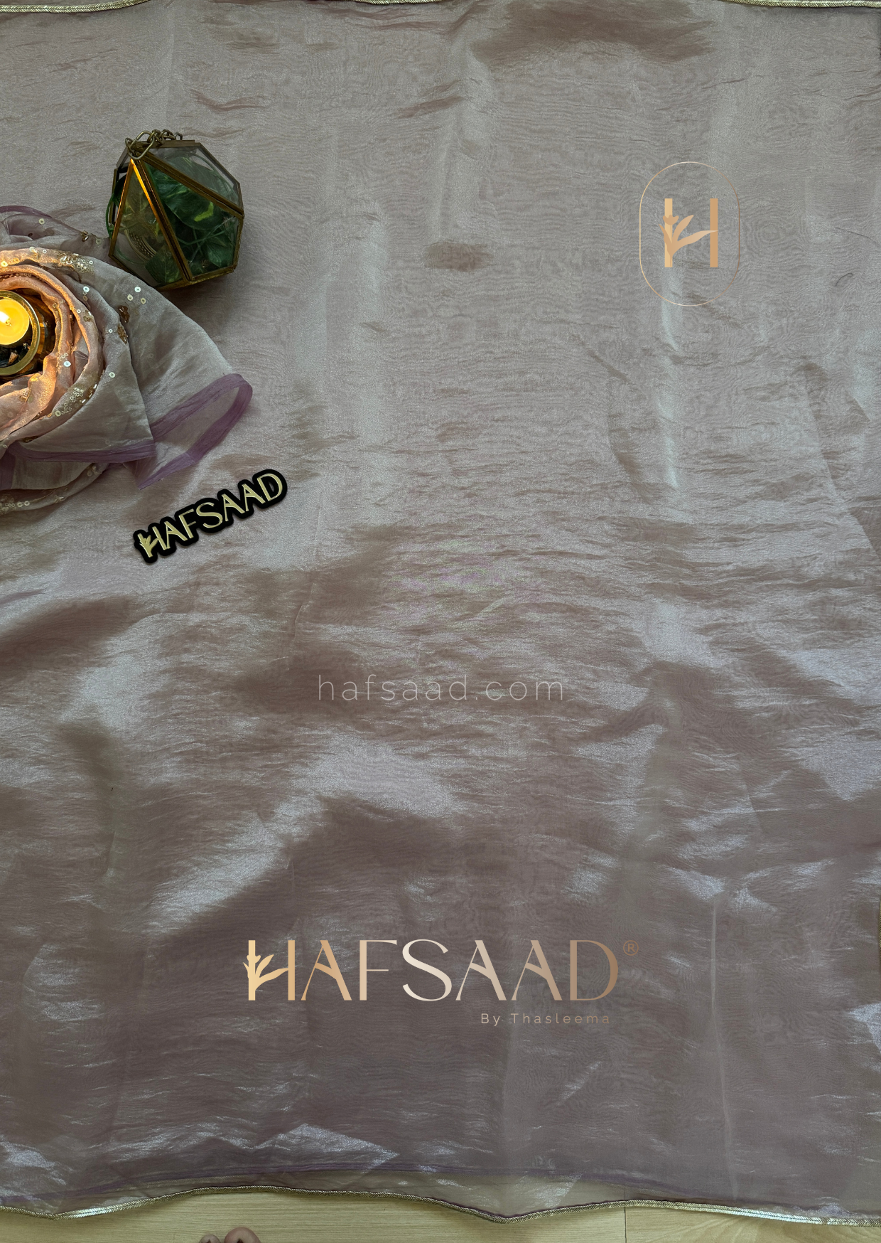Alia - Soft tissue saree (Lavender)