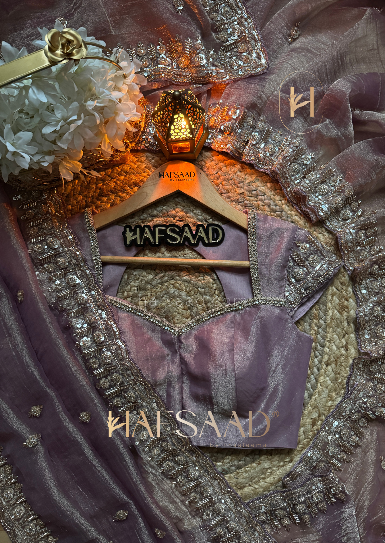Mastani - Soft tissue saree (Lavender)